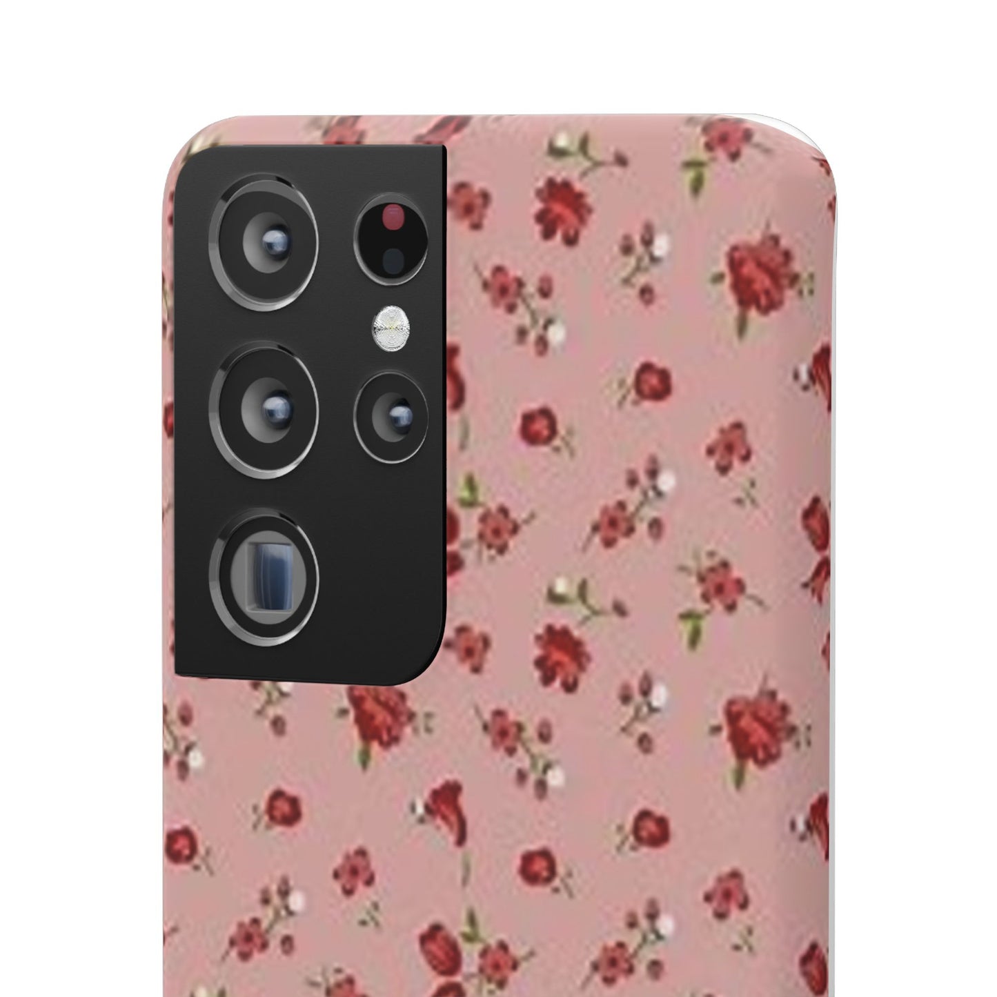 pink flower pattern phone case