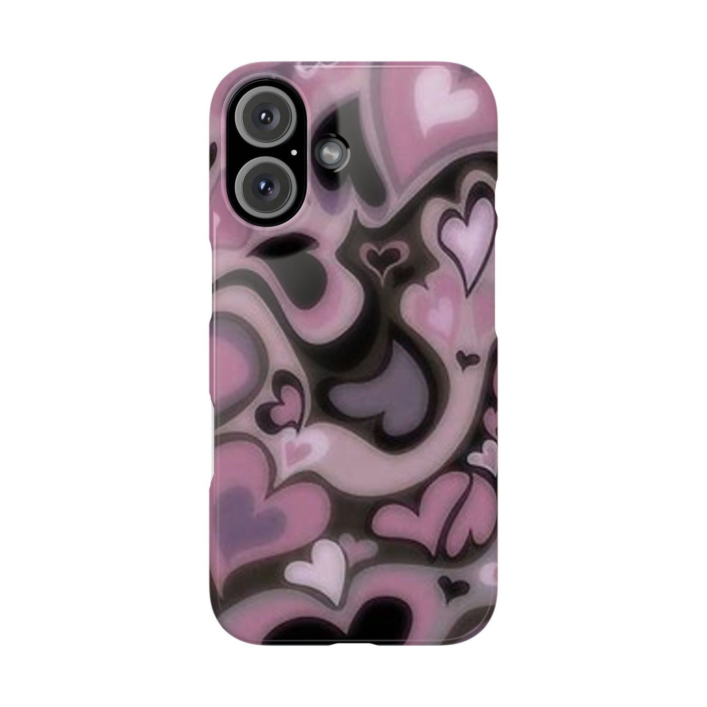 hearts pattern phone case