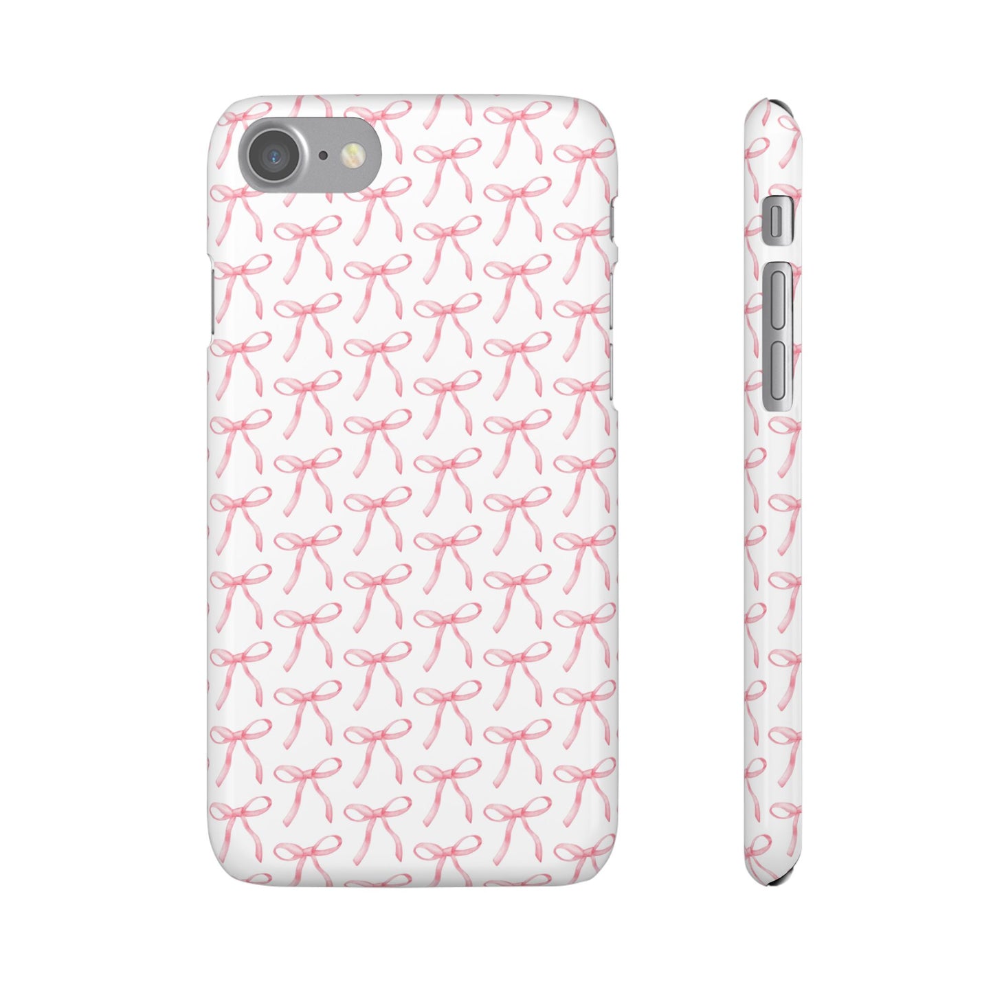 pink bow pattern phone case