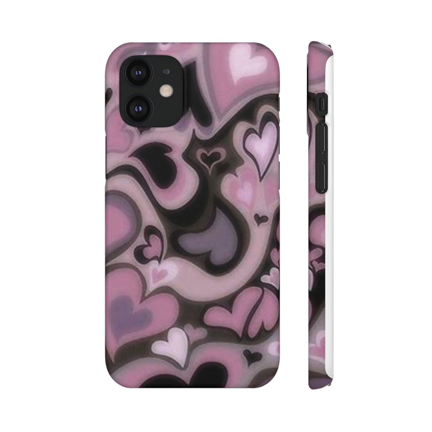 hearts pattern phone case