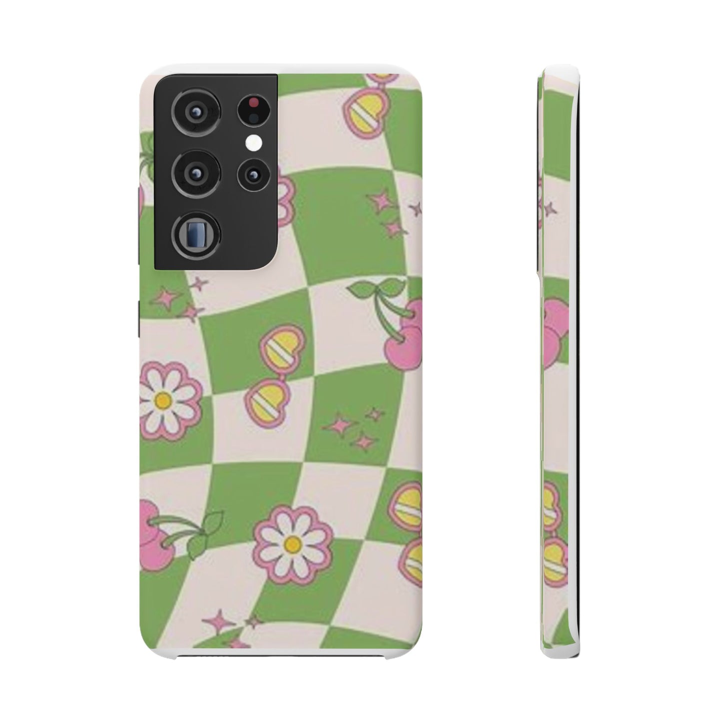 green indie pattern phone case