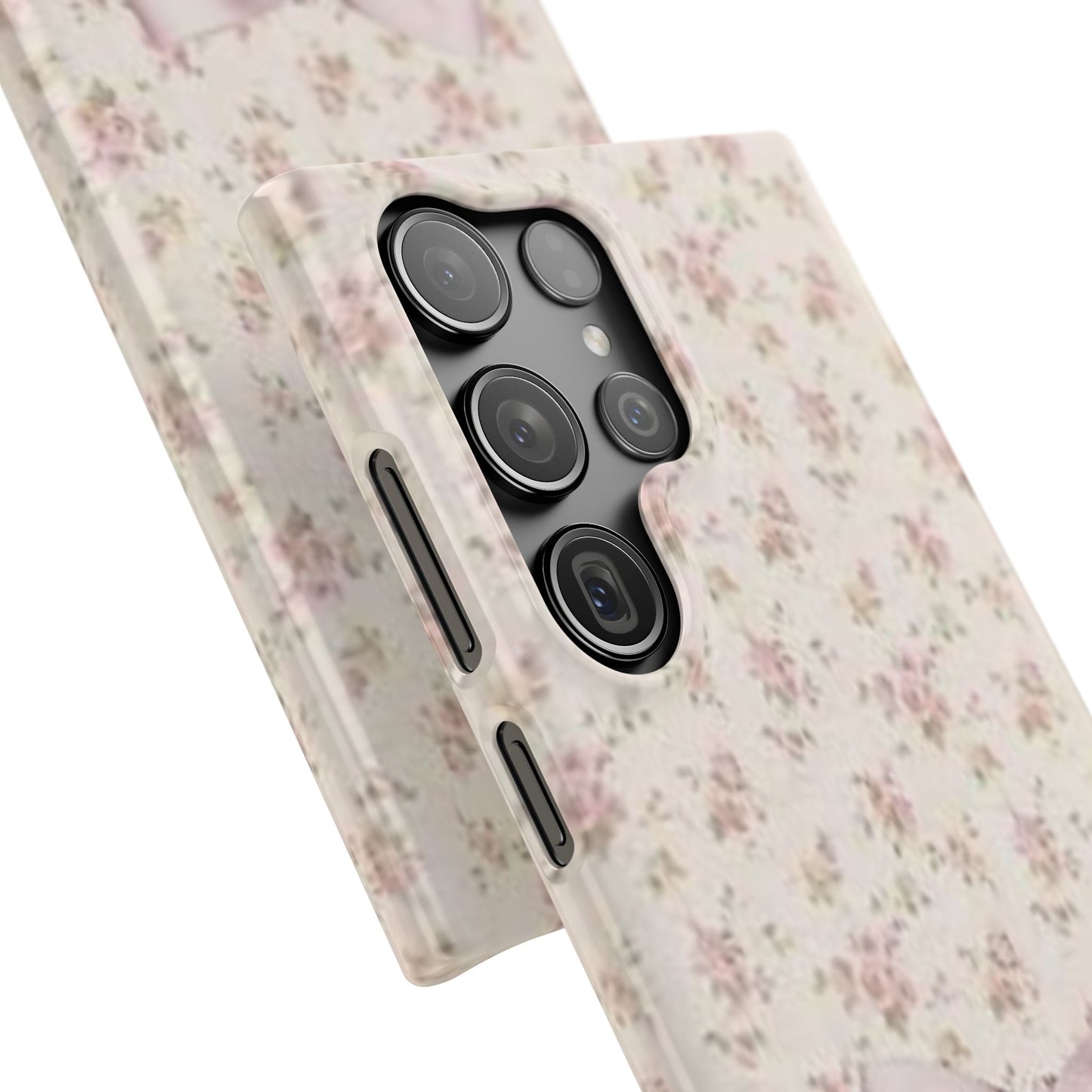 pink flower lace bow phone case