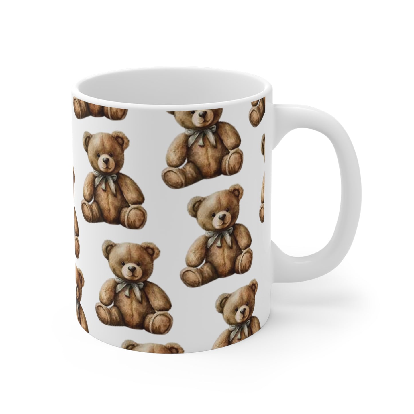 vintage teddy bear mug