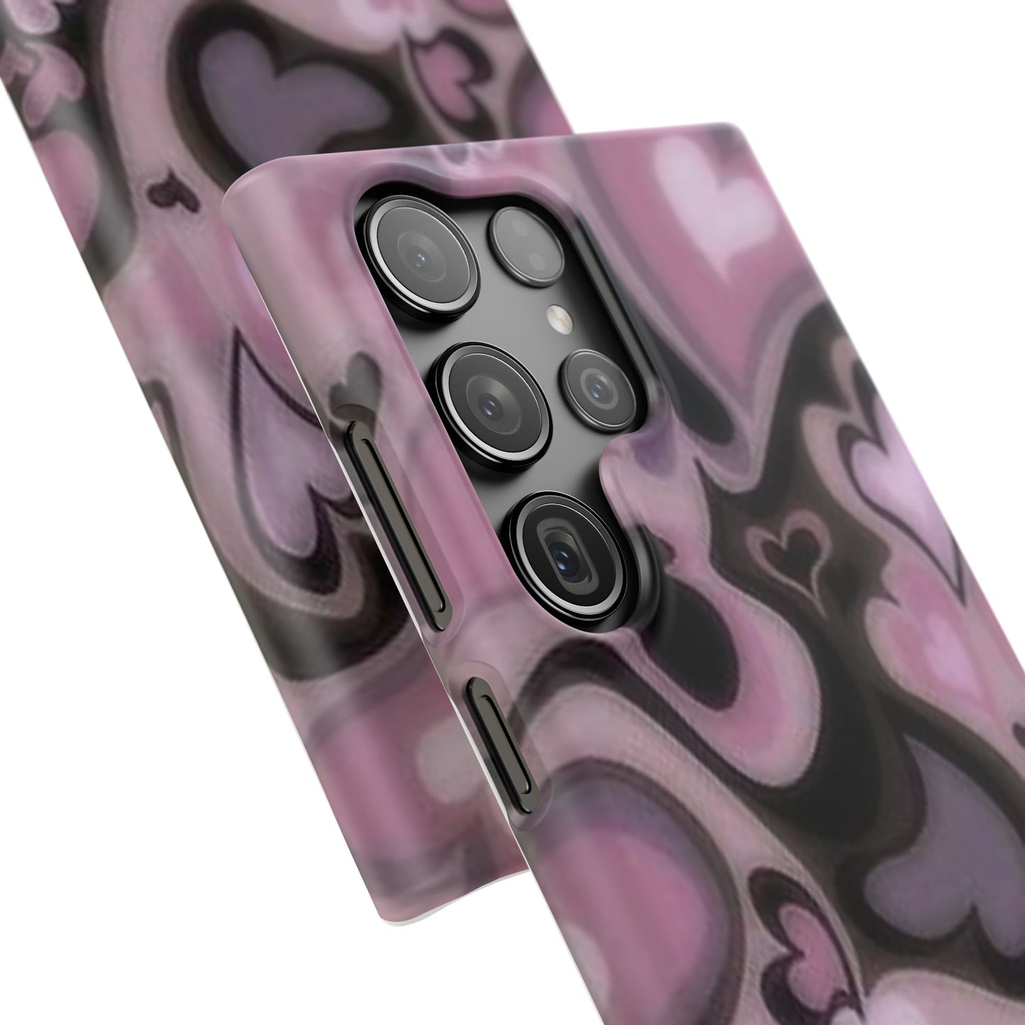 hearts pattern phone case