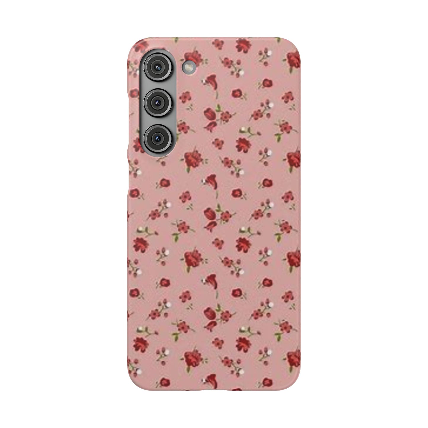 pink flower pattern phone case