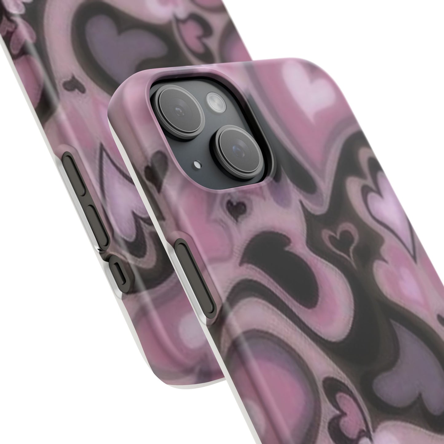 hearts pattern phone case