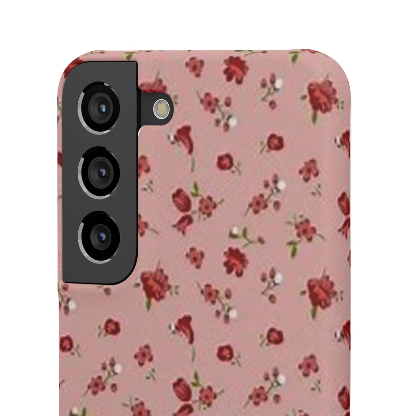 pink flower pattern phone case