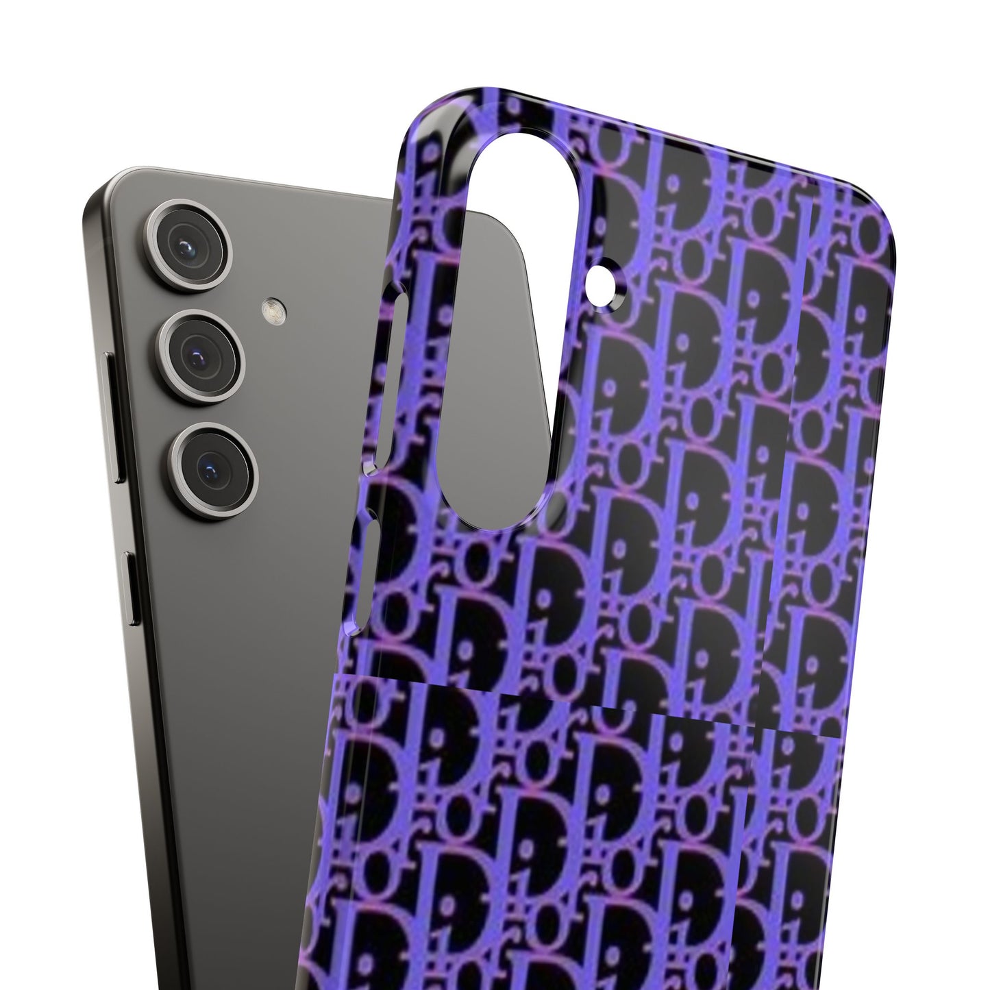 purple DIOR phone case