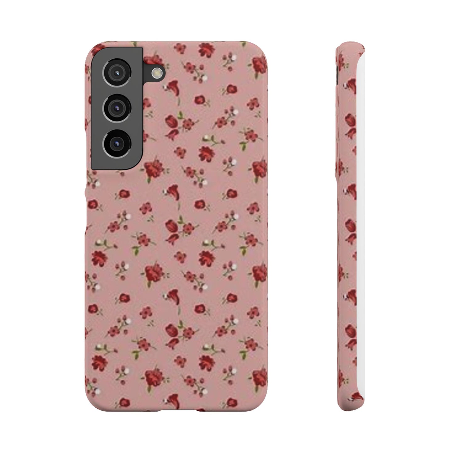 pink flower pattern phone case