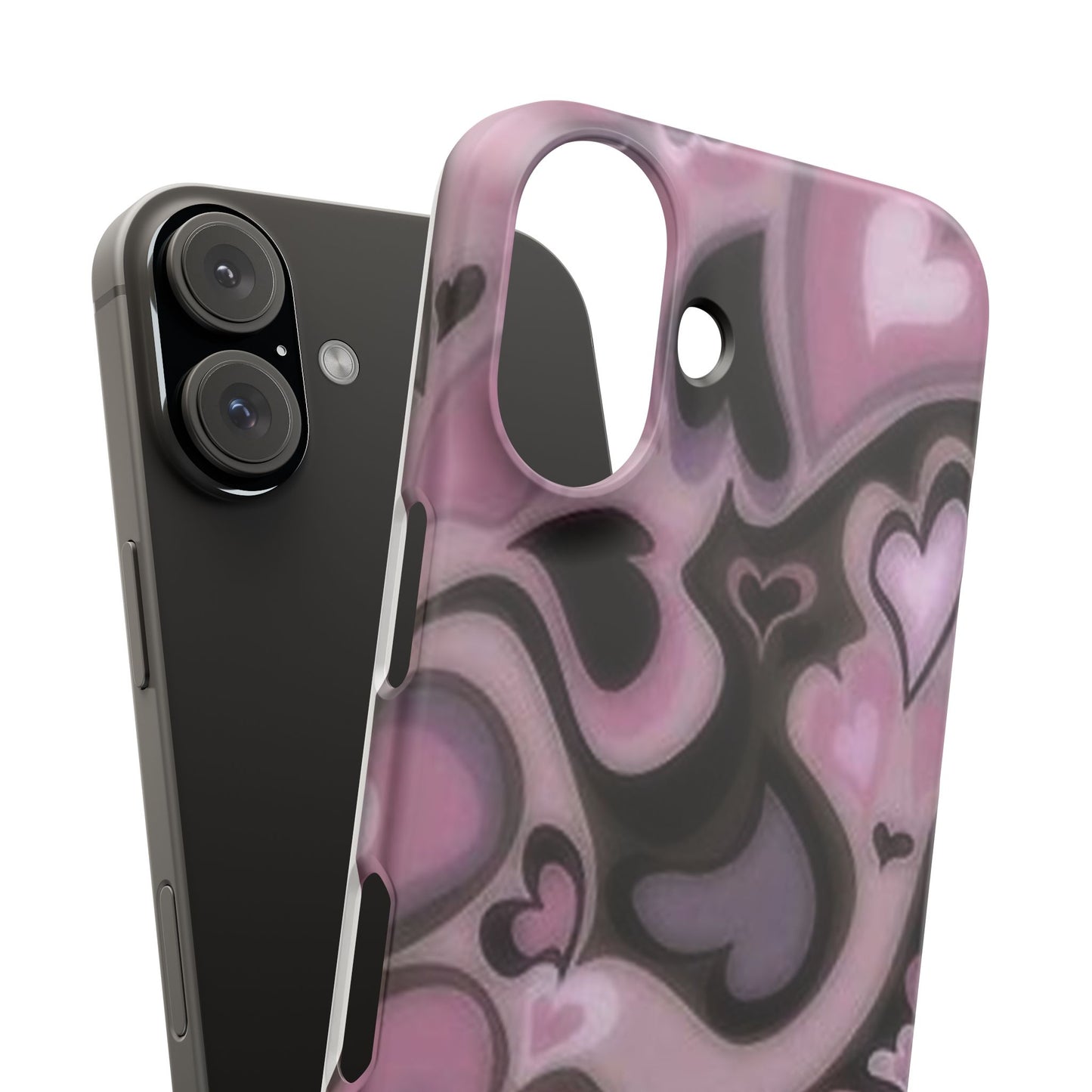 hearts pattern phone case