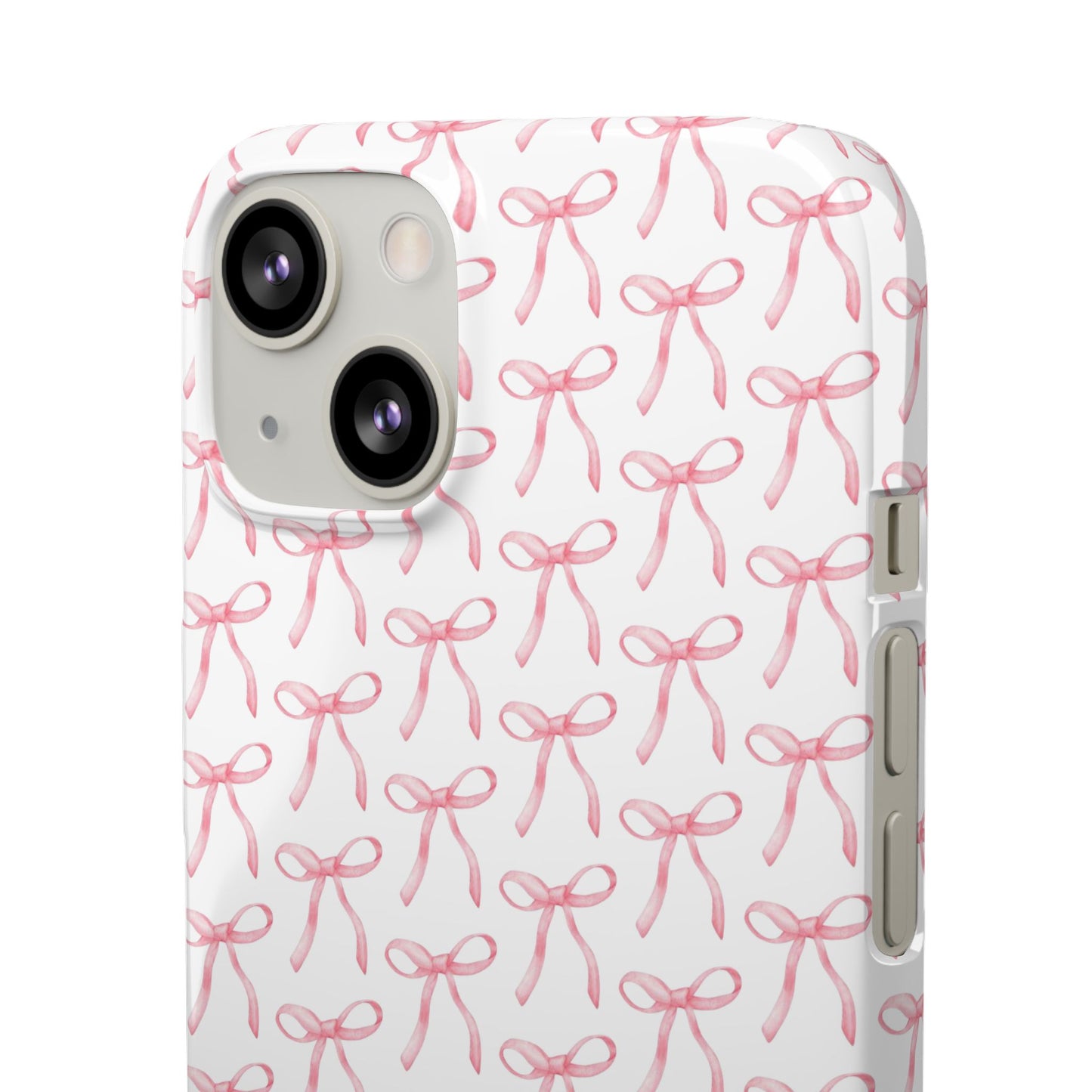 pink bow pattern phone case