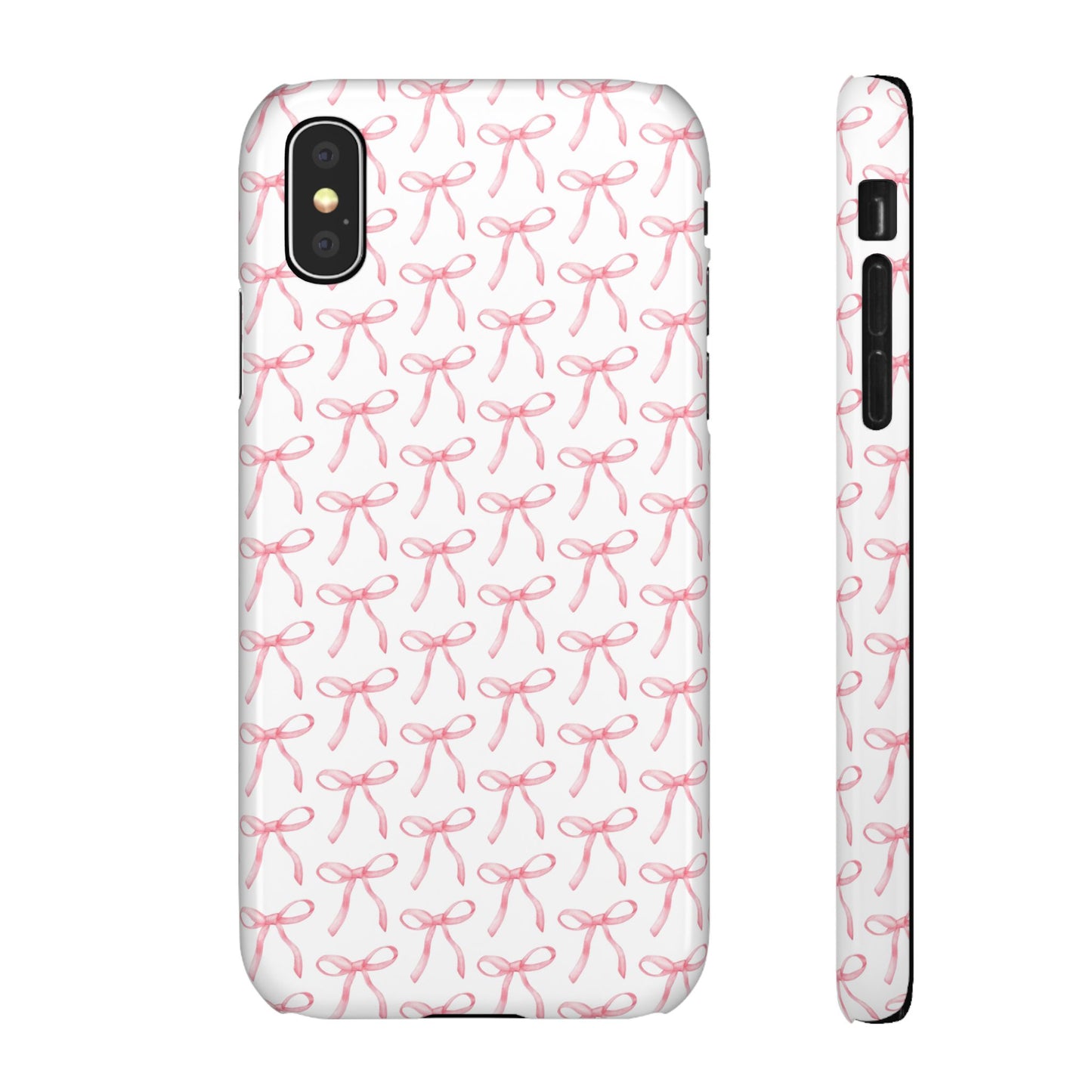 pink bow pattern phone case