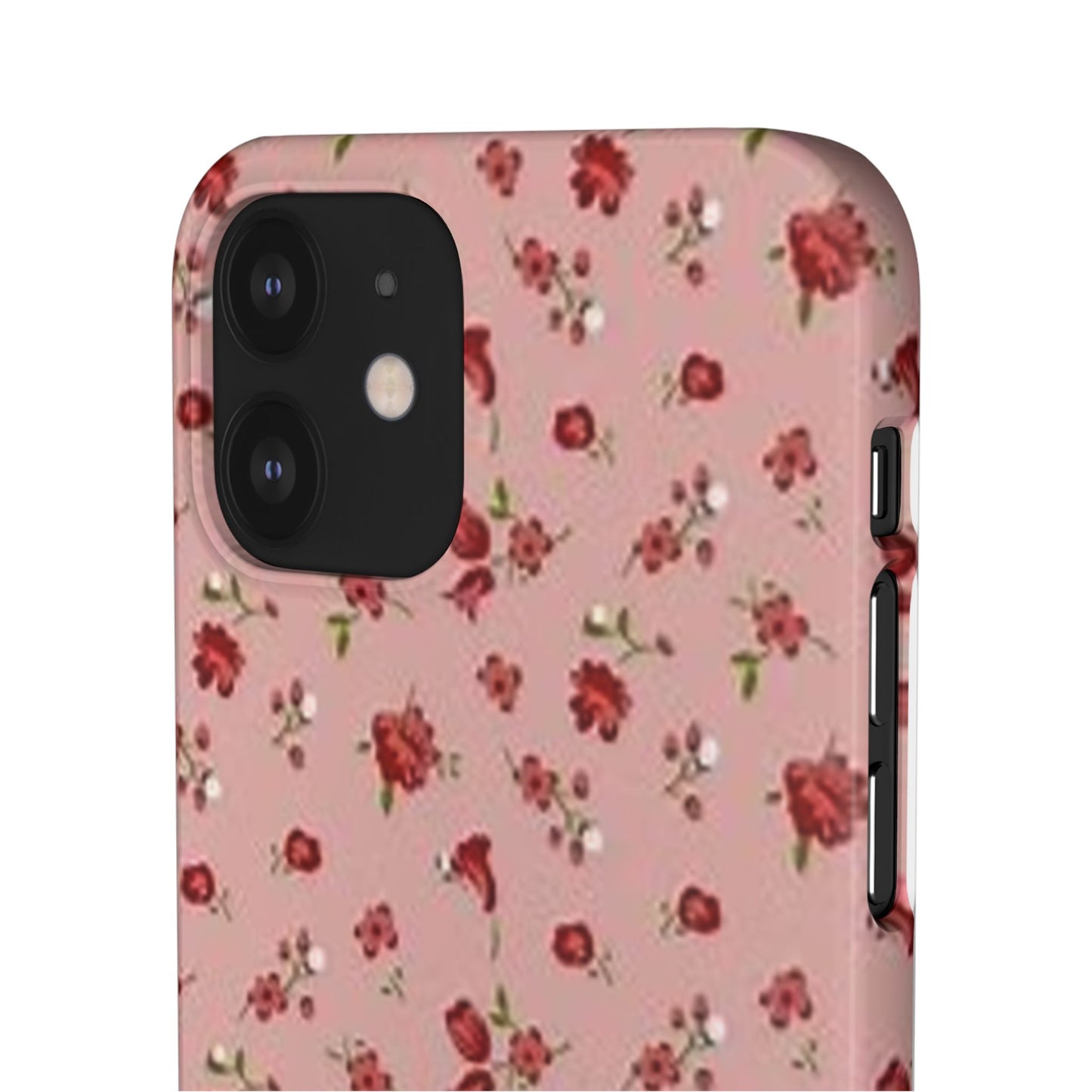 pink flower pattern phone case