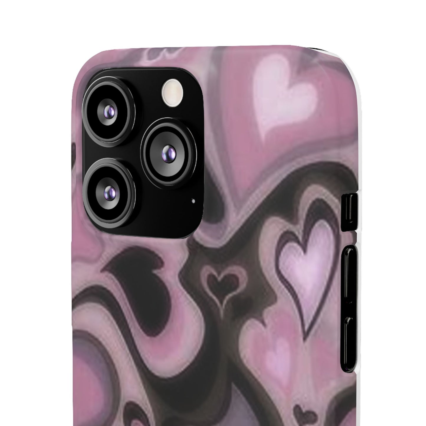 hearts pattern phone case