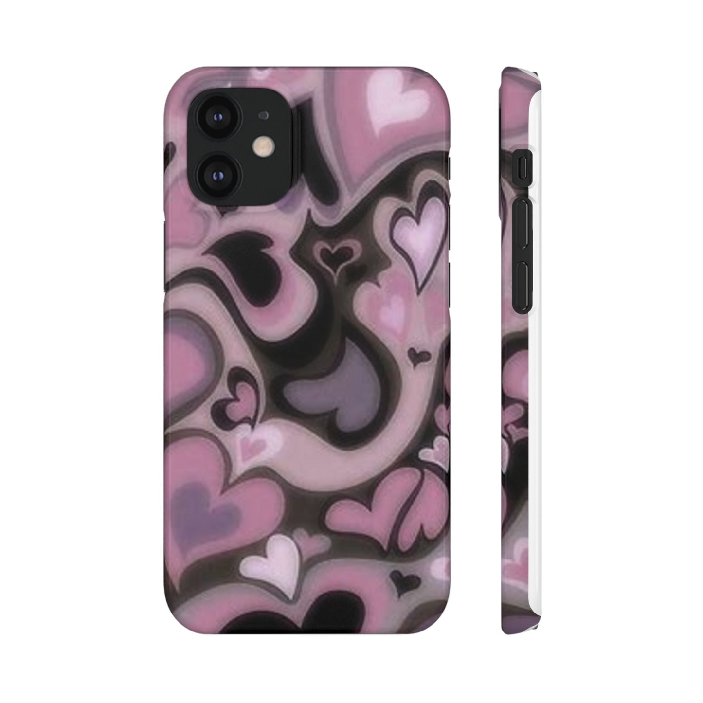 hearts pattern phone case