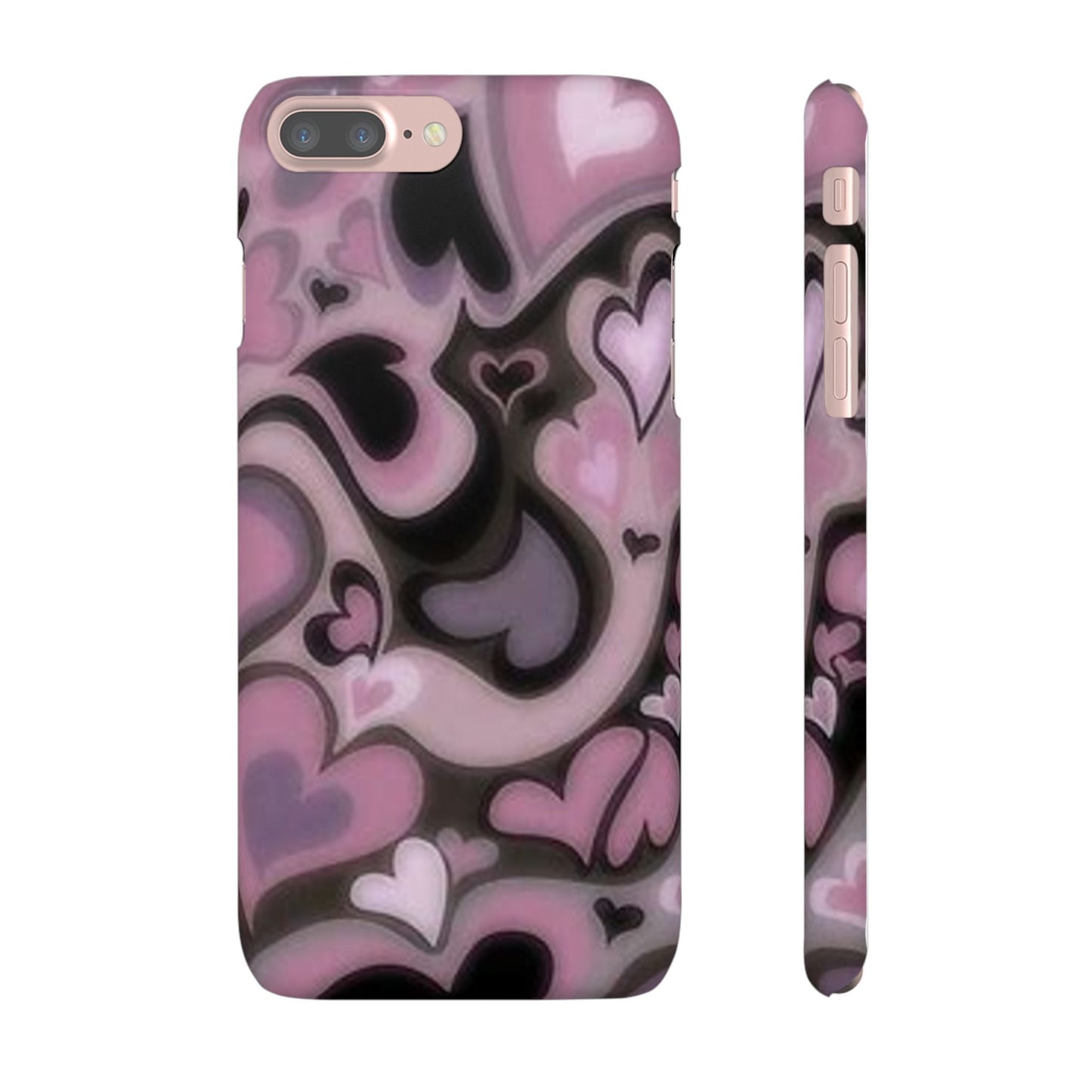 hearts pattern phone case