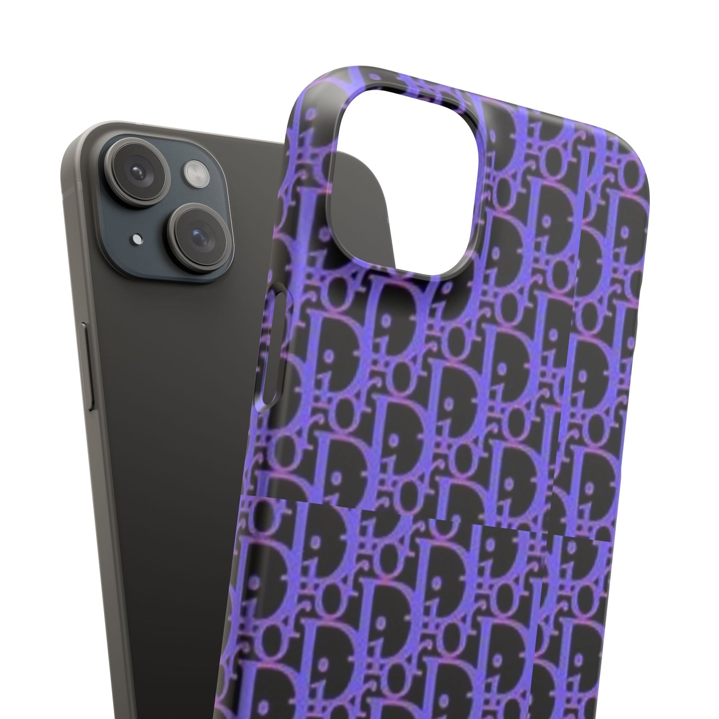 purple DIOR phone case