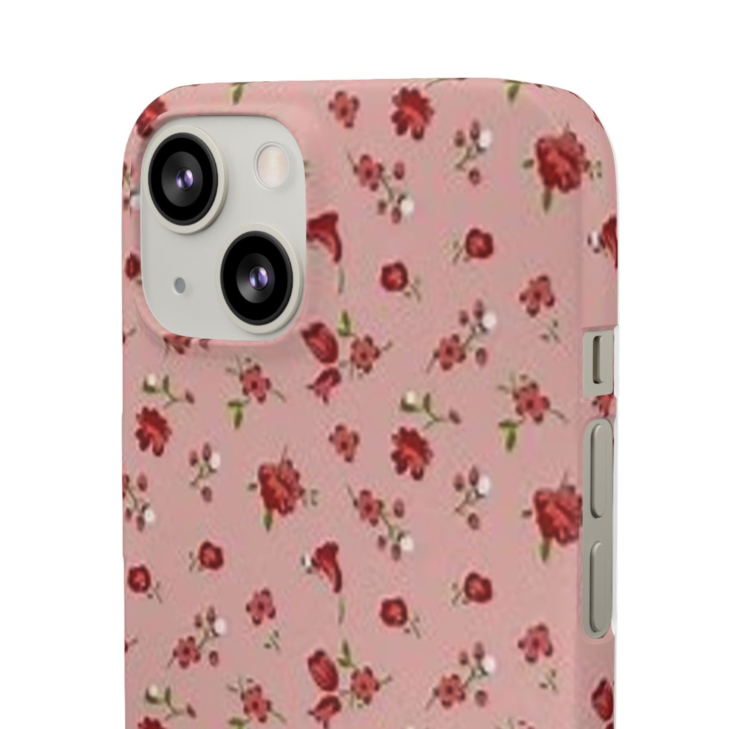 pink flower pattern phone case