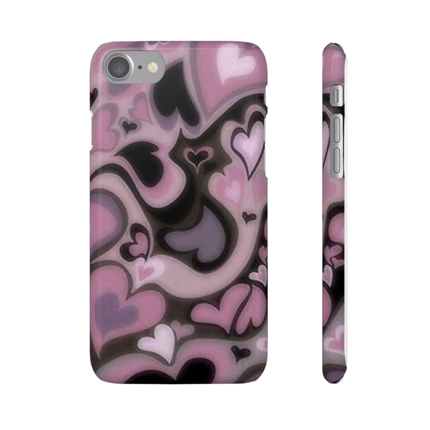 hearts pattern phone case