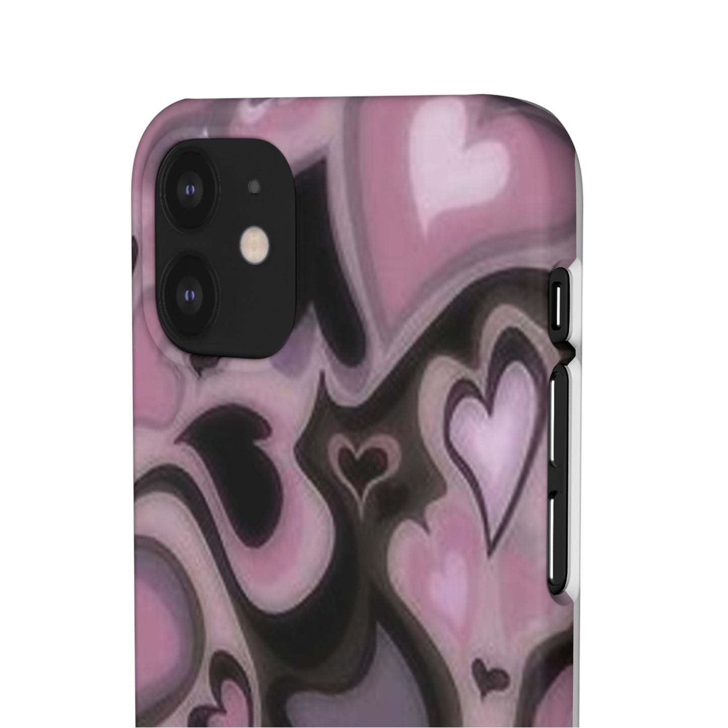 hearts pattern phone case