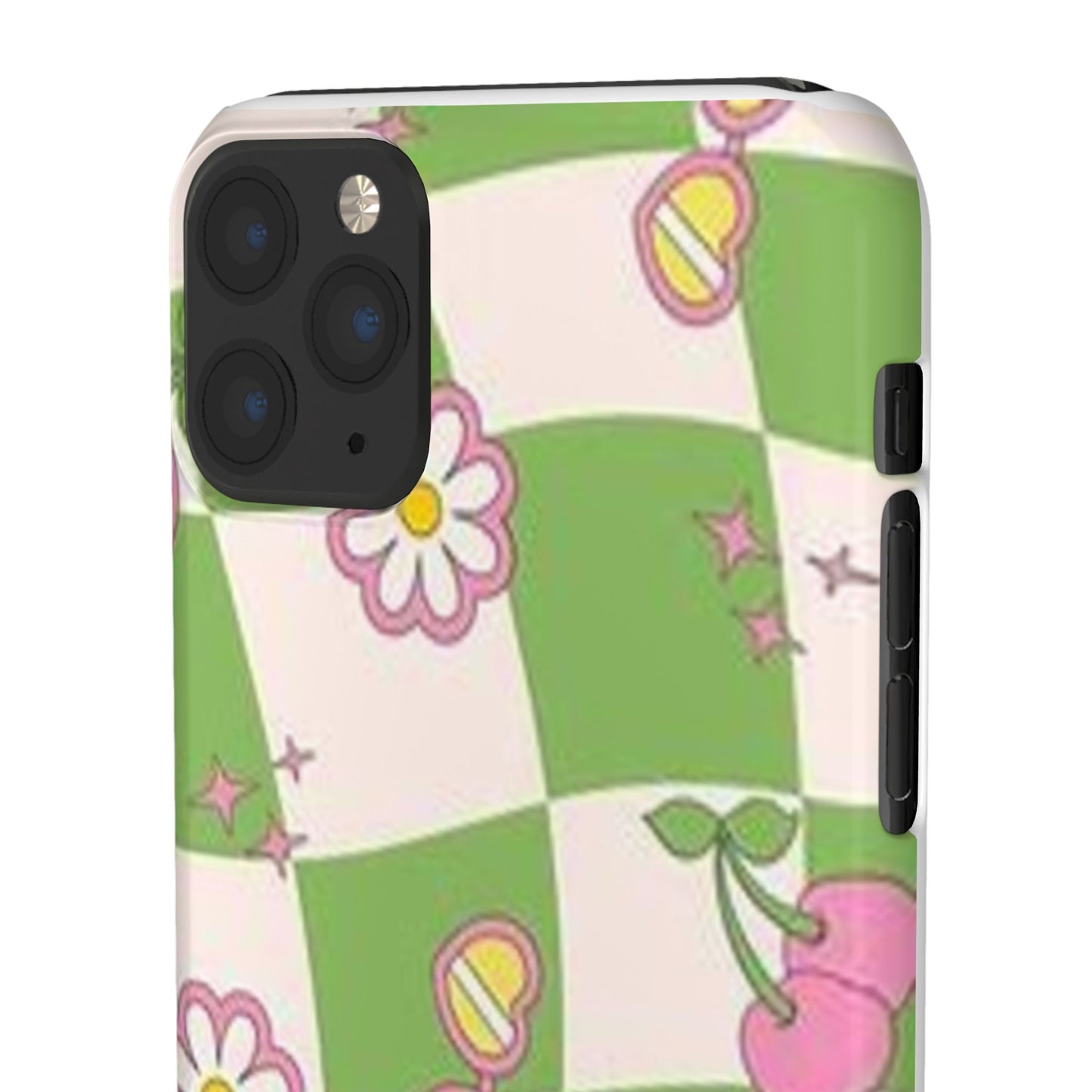 green indie pattern phone case