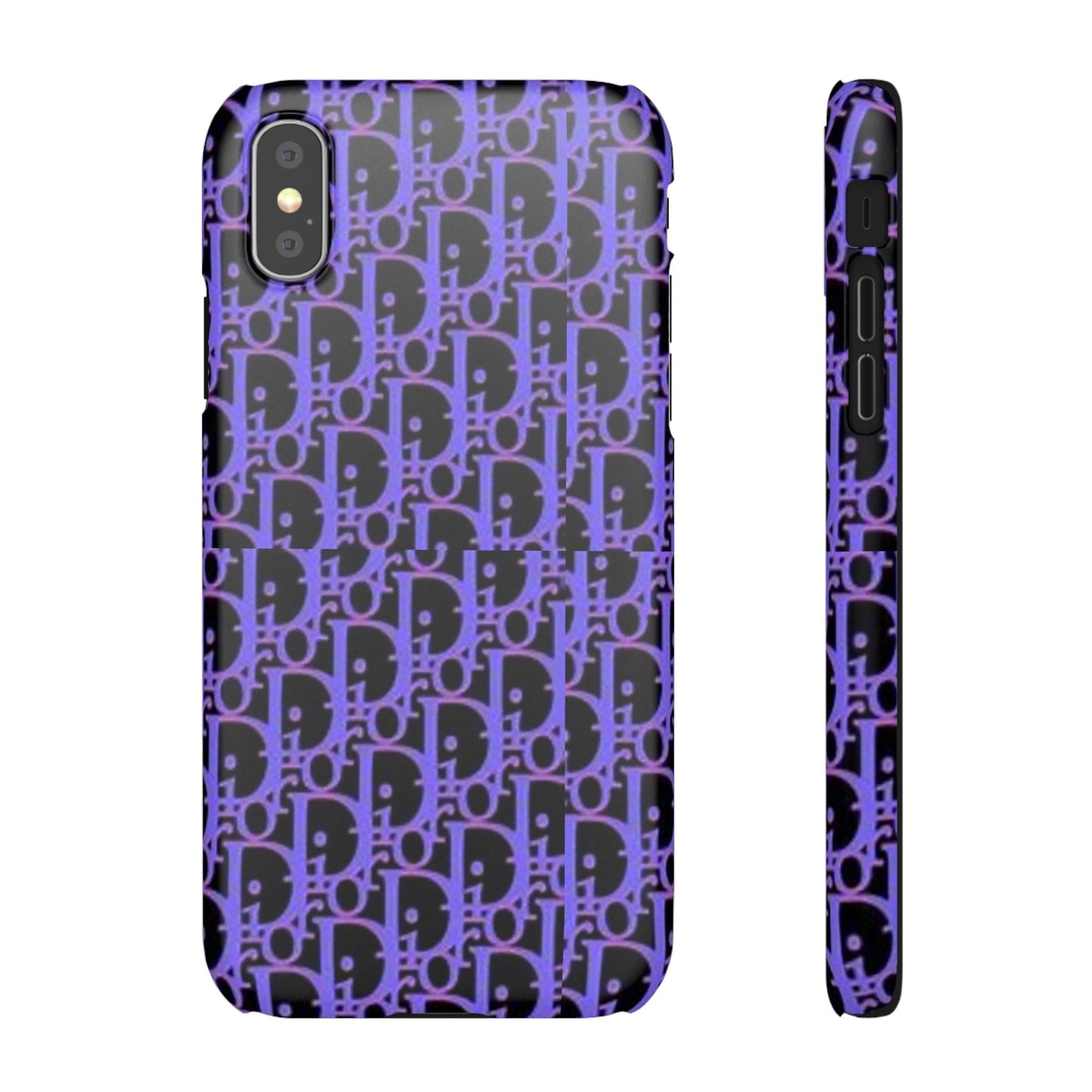 purple DIOR phone case