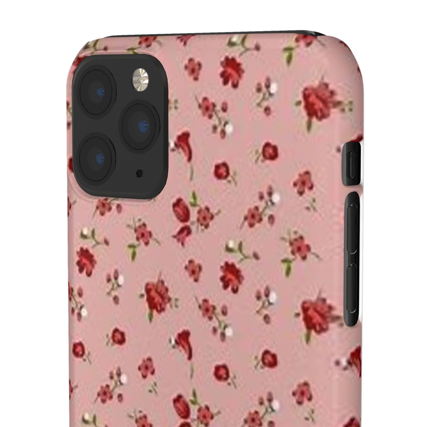 pink flower pattern phone case