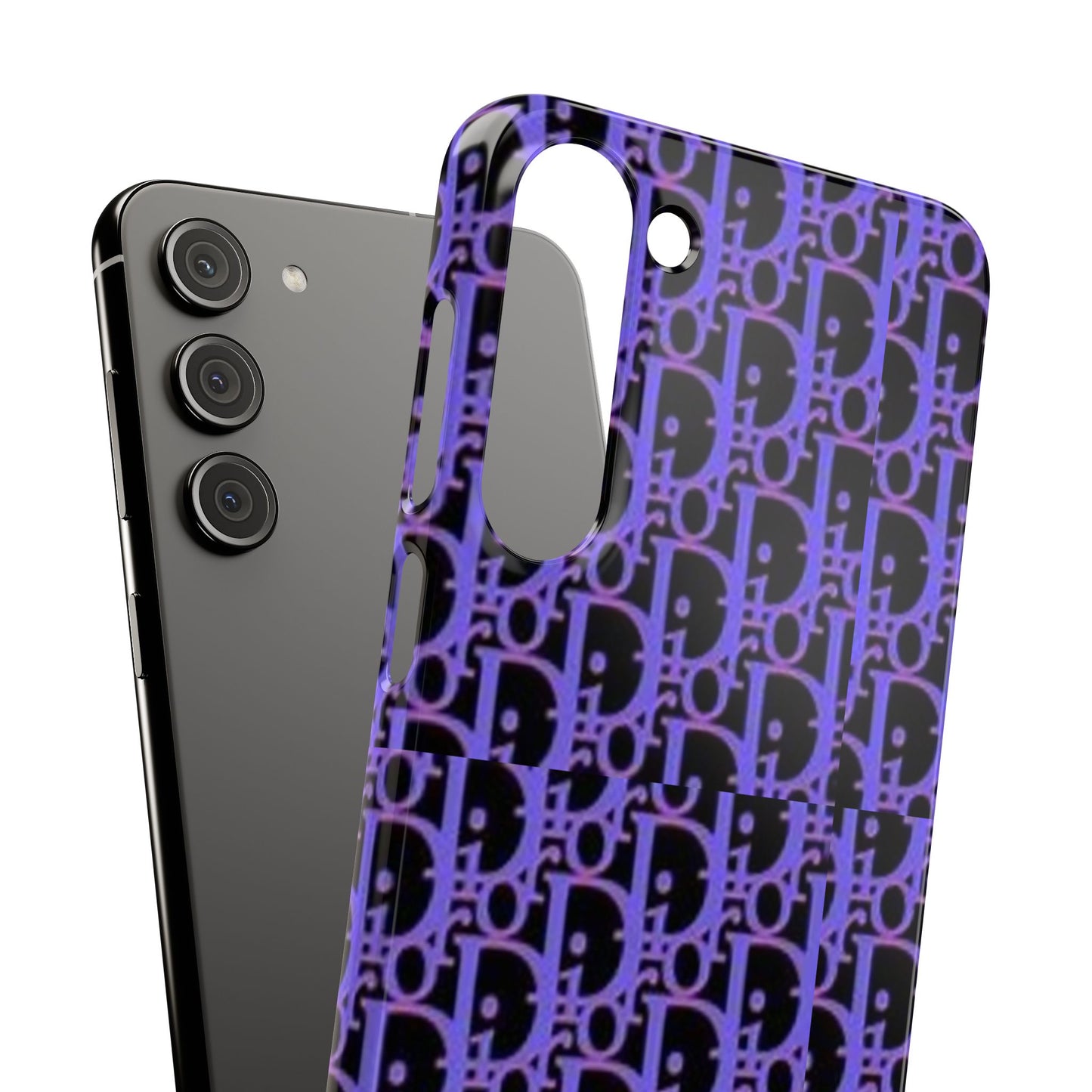 purple DIOR phone case