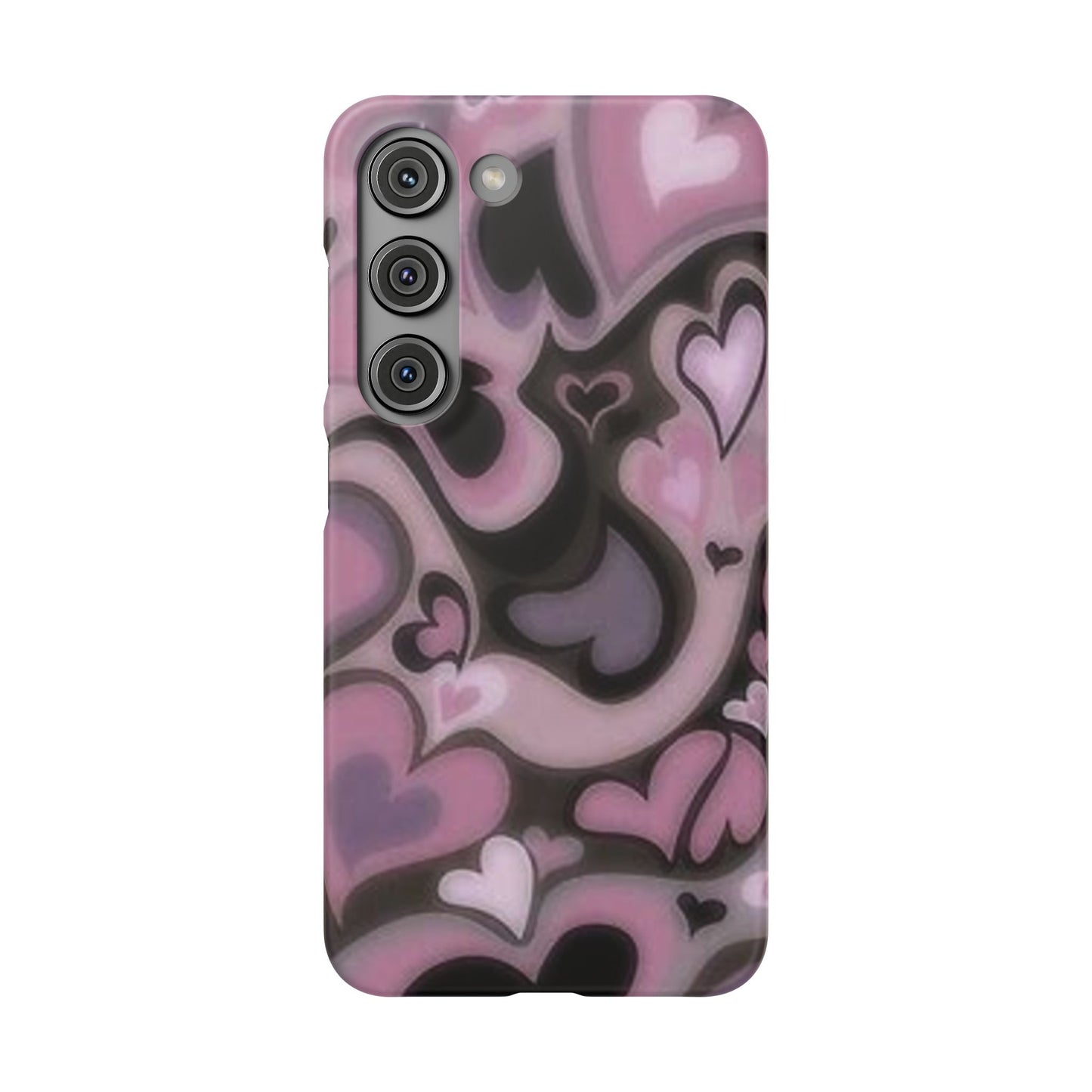 hearts pattern phone case