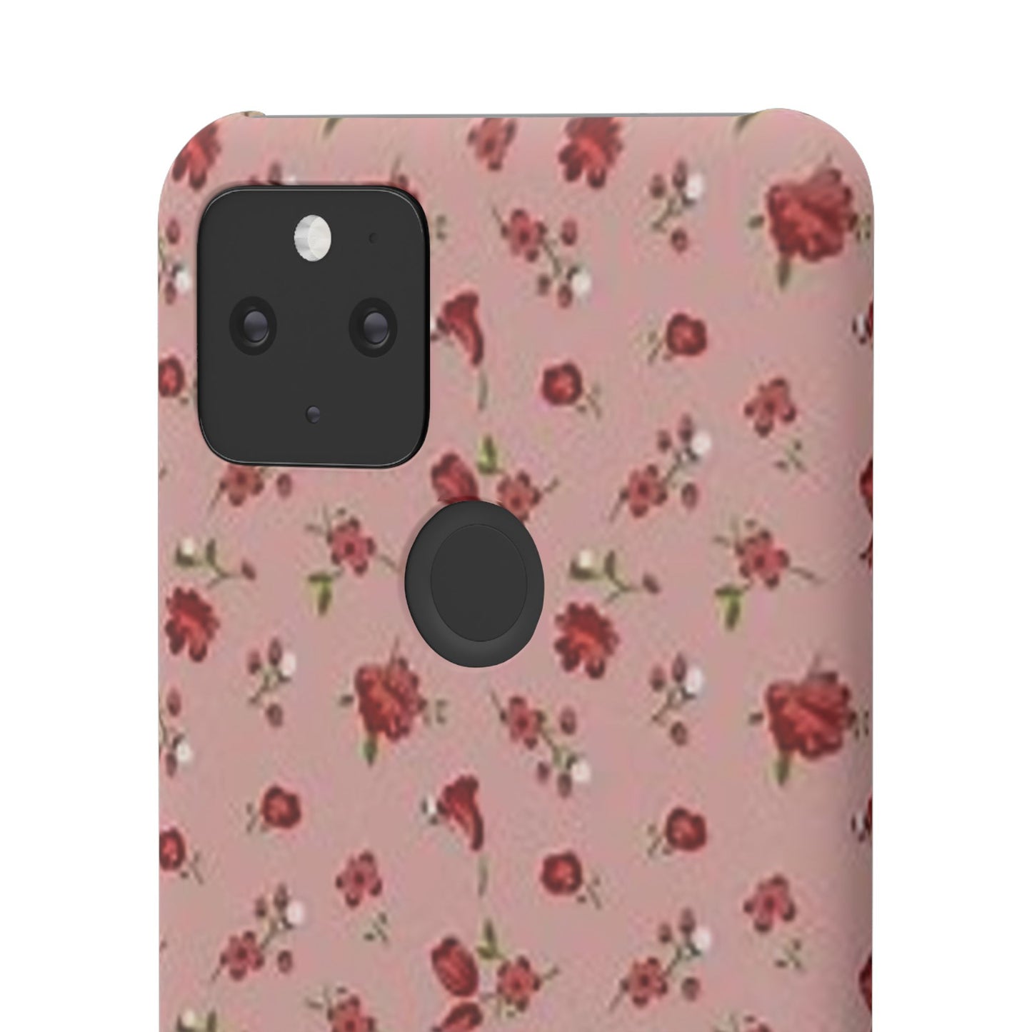 pink flower pattern phone case