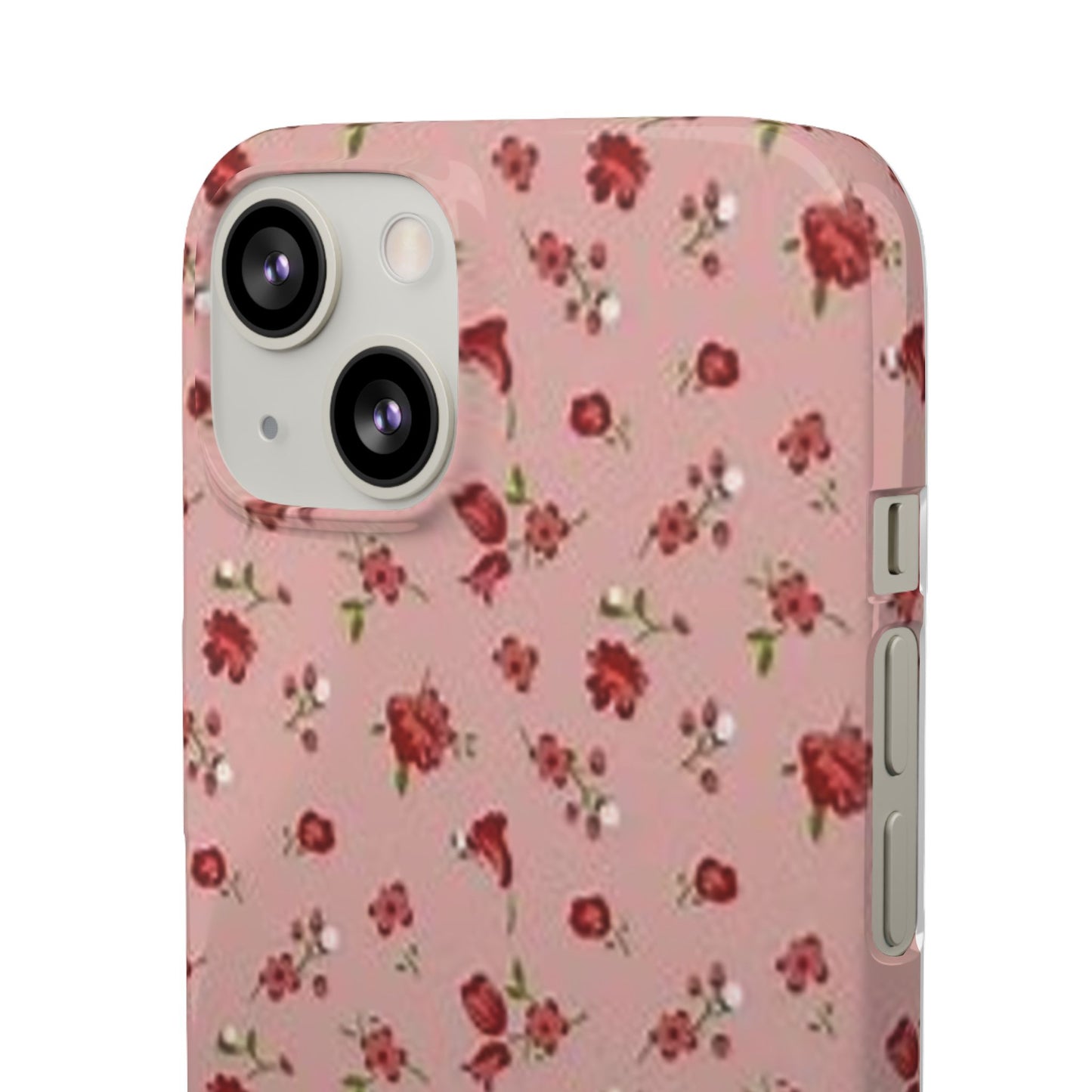 pink flower pattern phone case