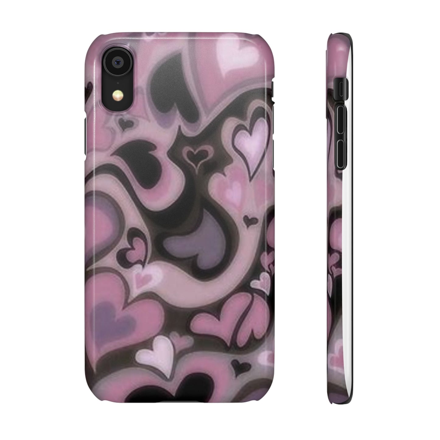 hearts pattern phone case