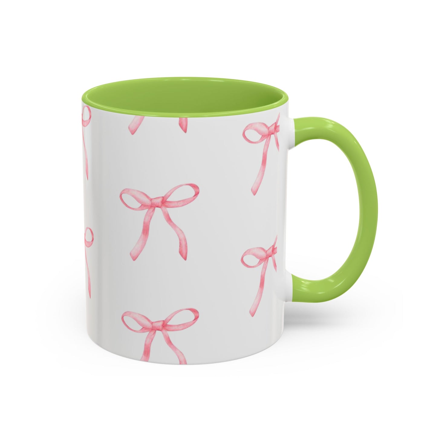 pink bow Accent Coffee Mug (11, 15oz)