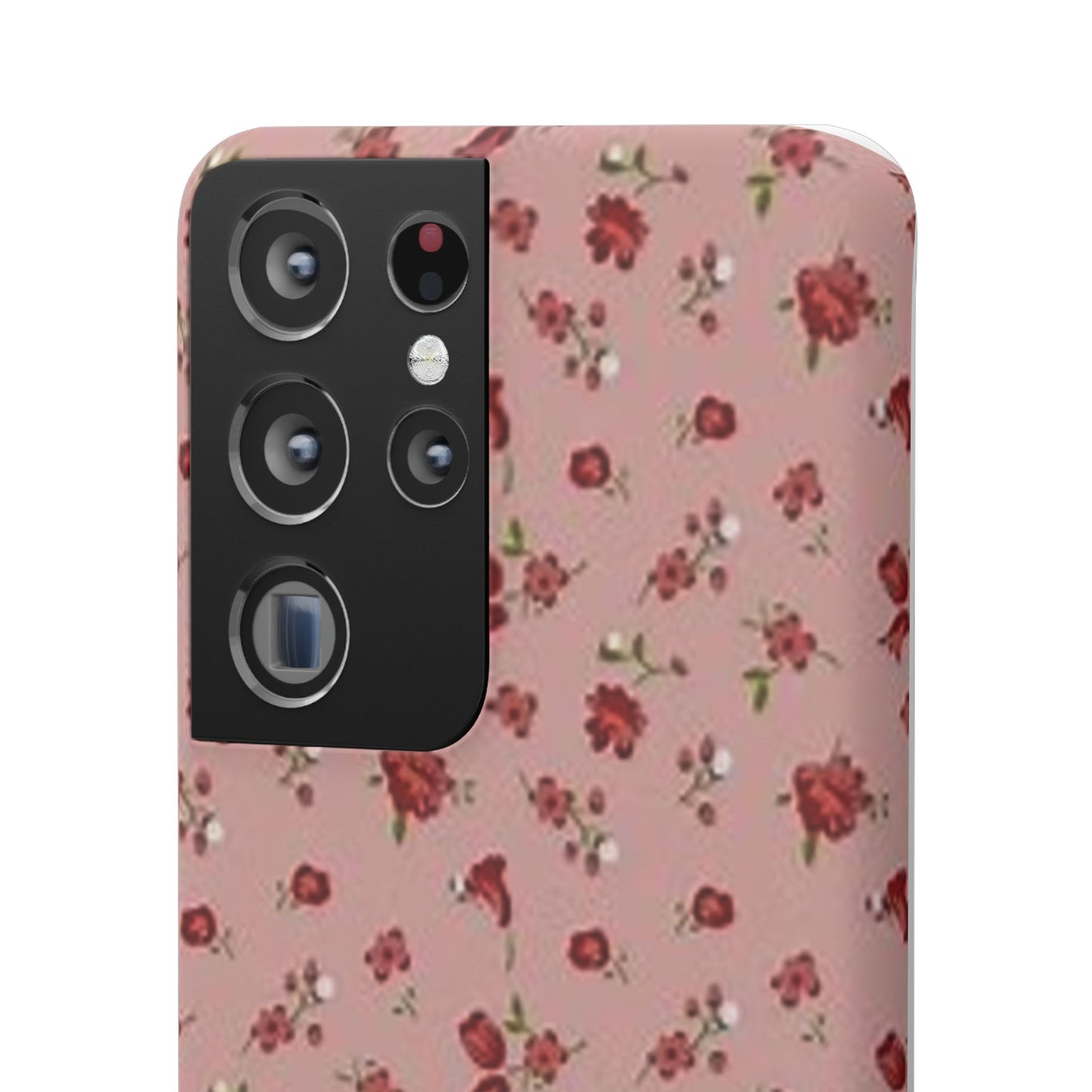 pink flower pattern phone case