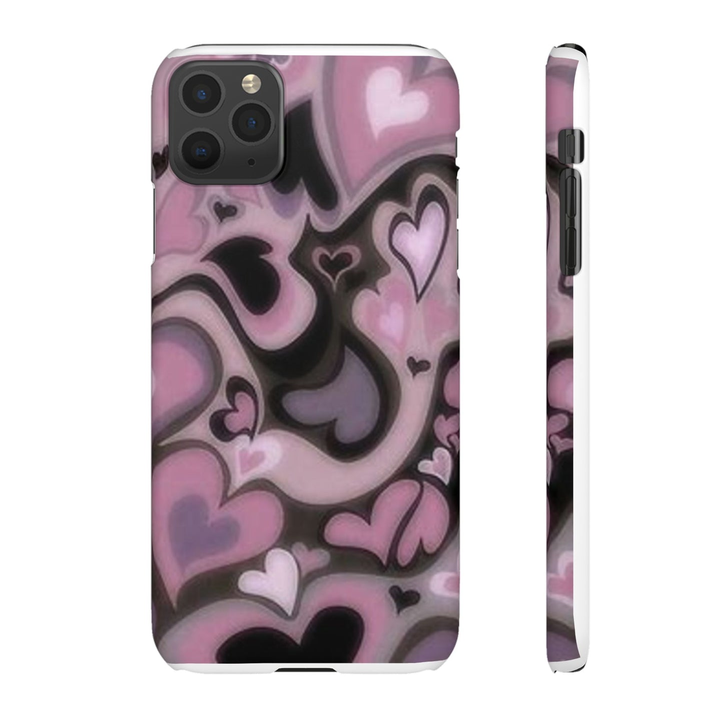 hearts pattern phone case