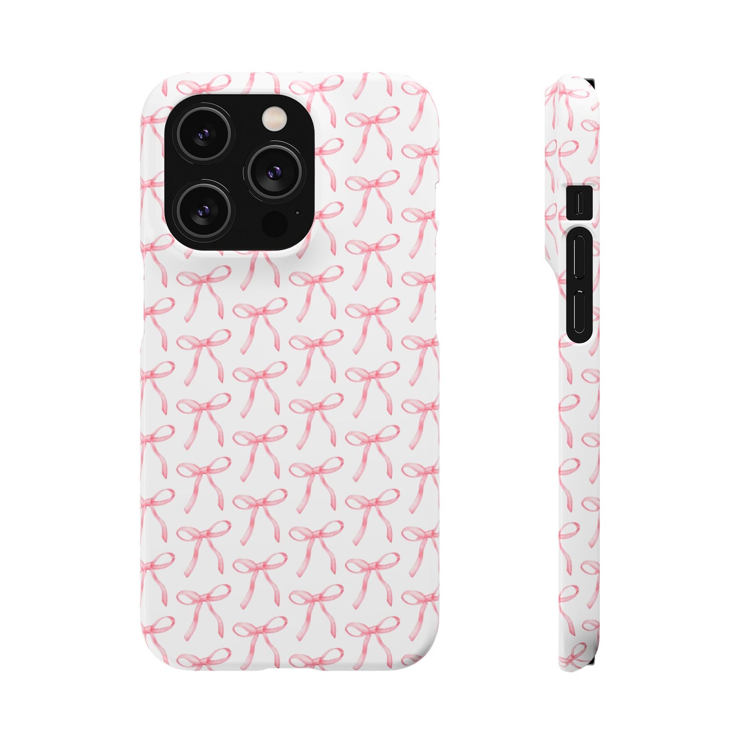 pink bow pattern phone case