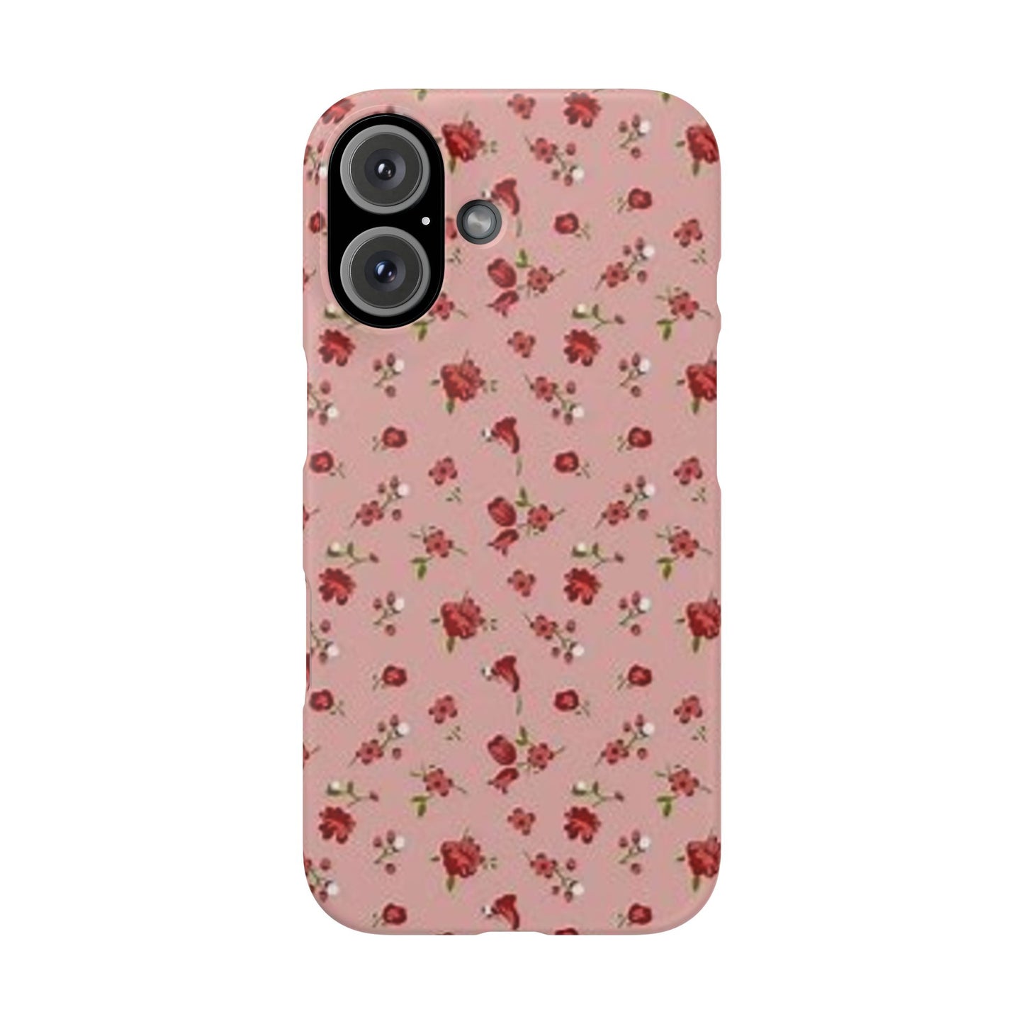 pink flower pattern phone case