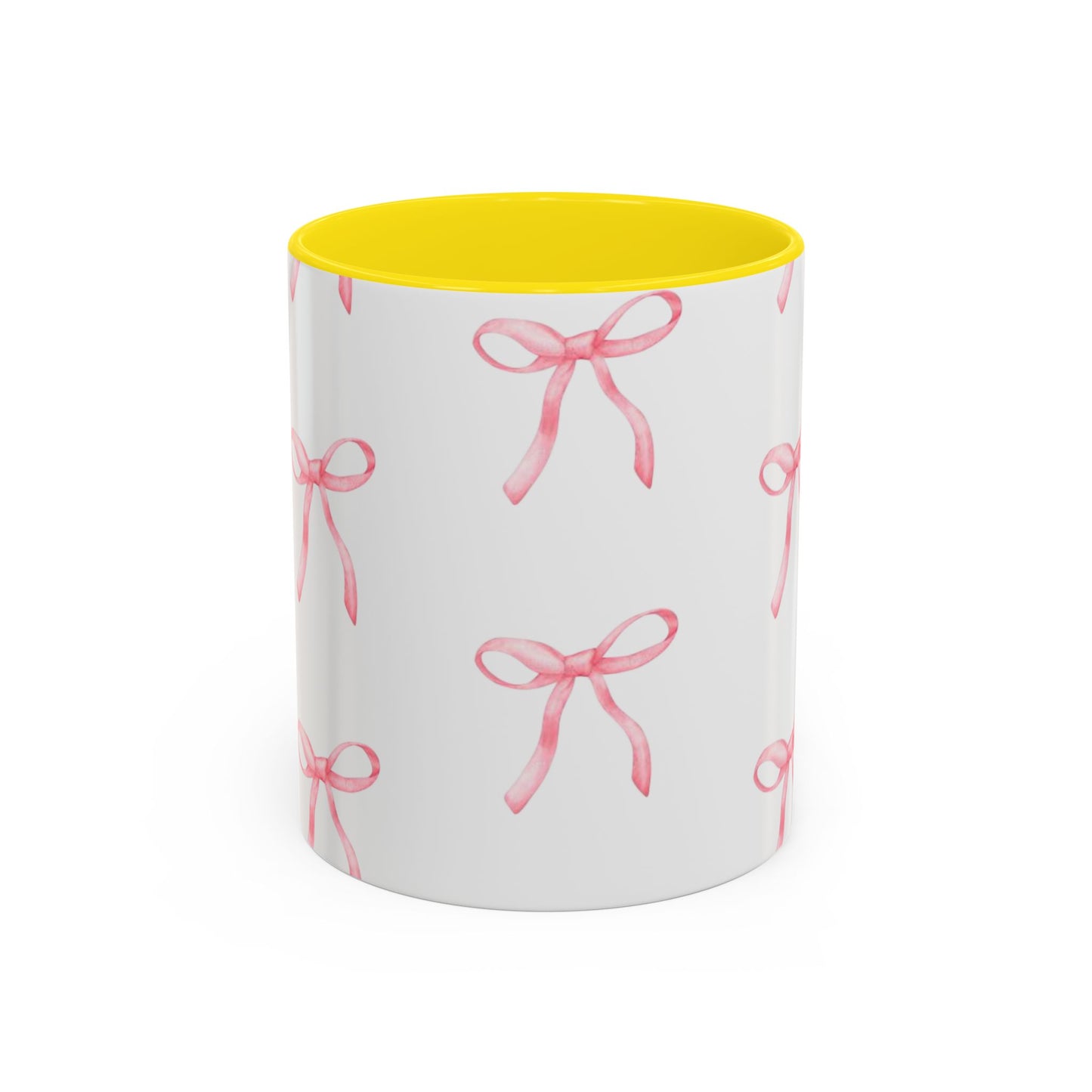 pink bow Accent Coffee Mug (11, 15oz)