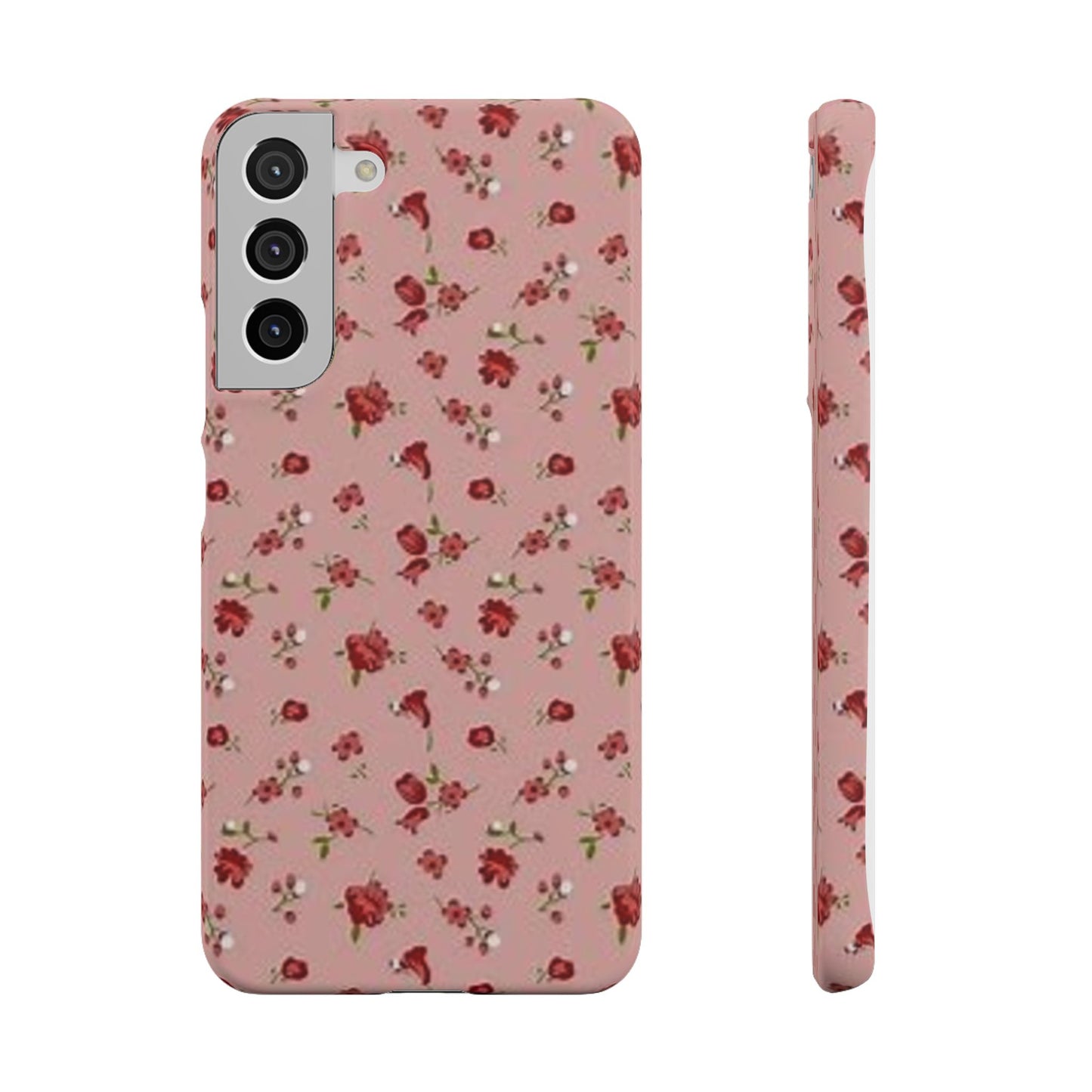 pink flower pattern phone case