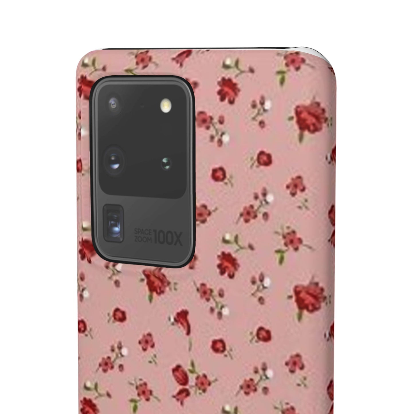 pink flower pattern phone case