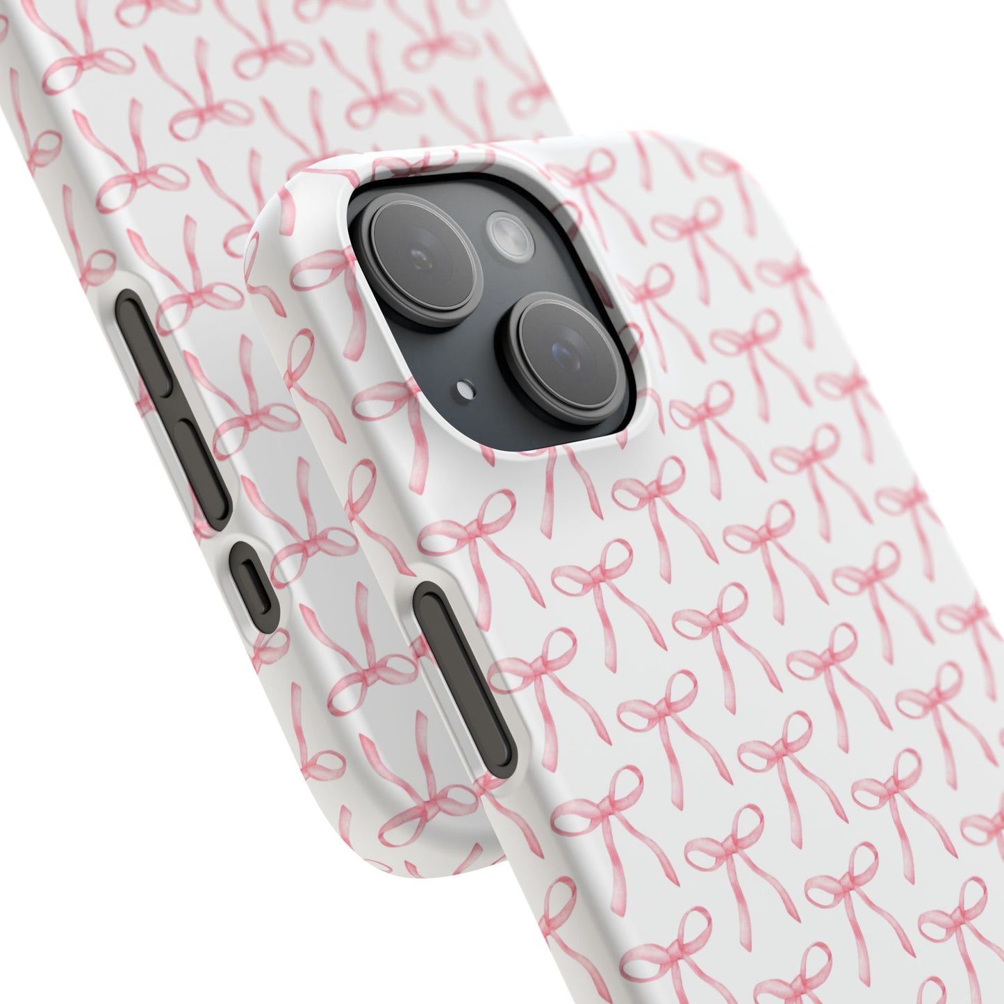 pink bow pattern phone case