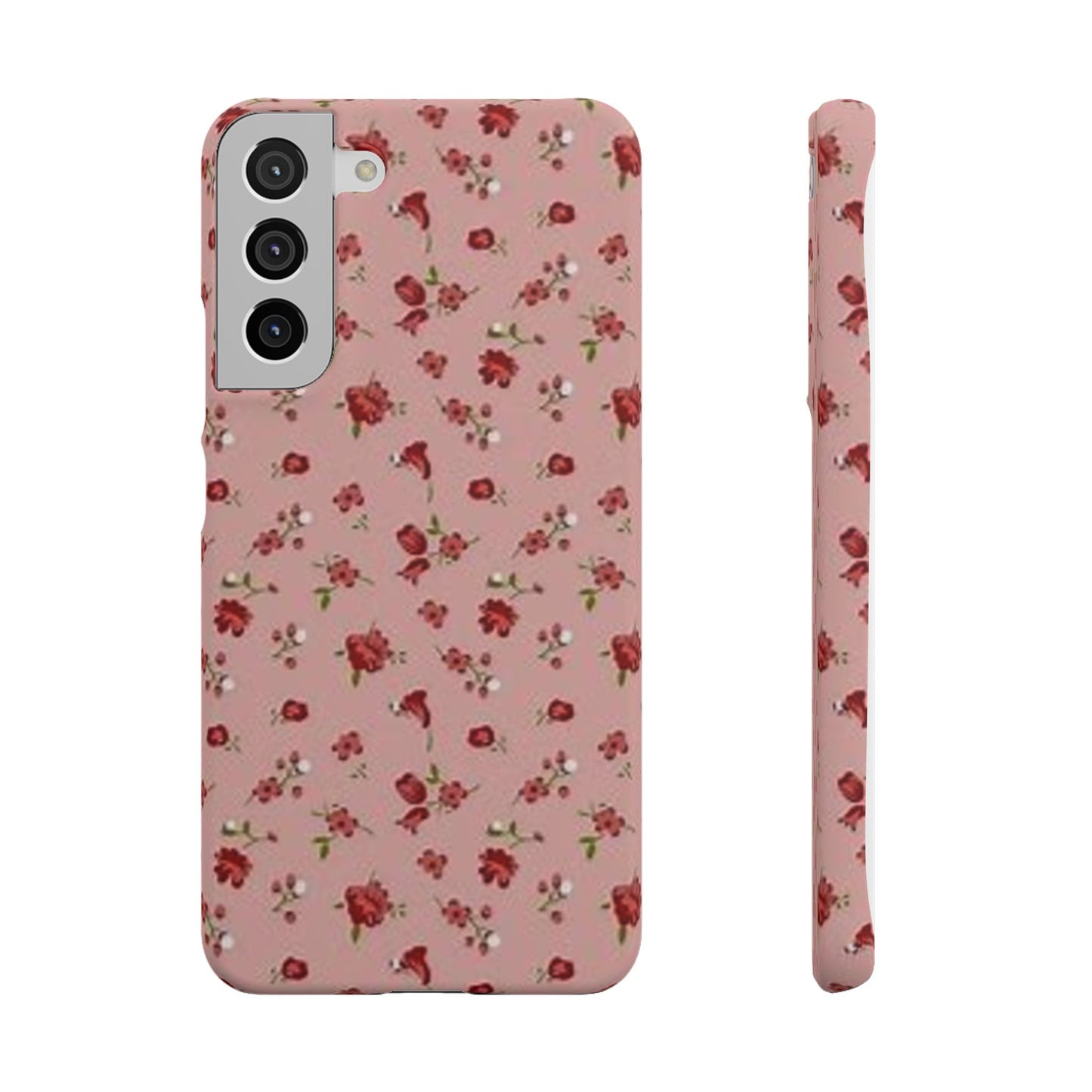 pink flower pattern phone case