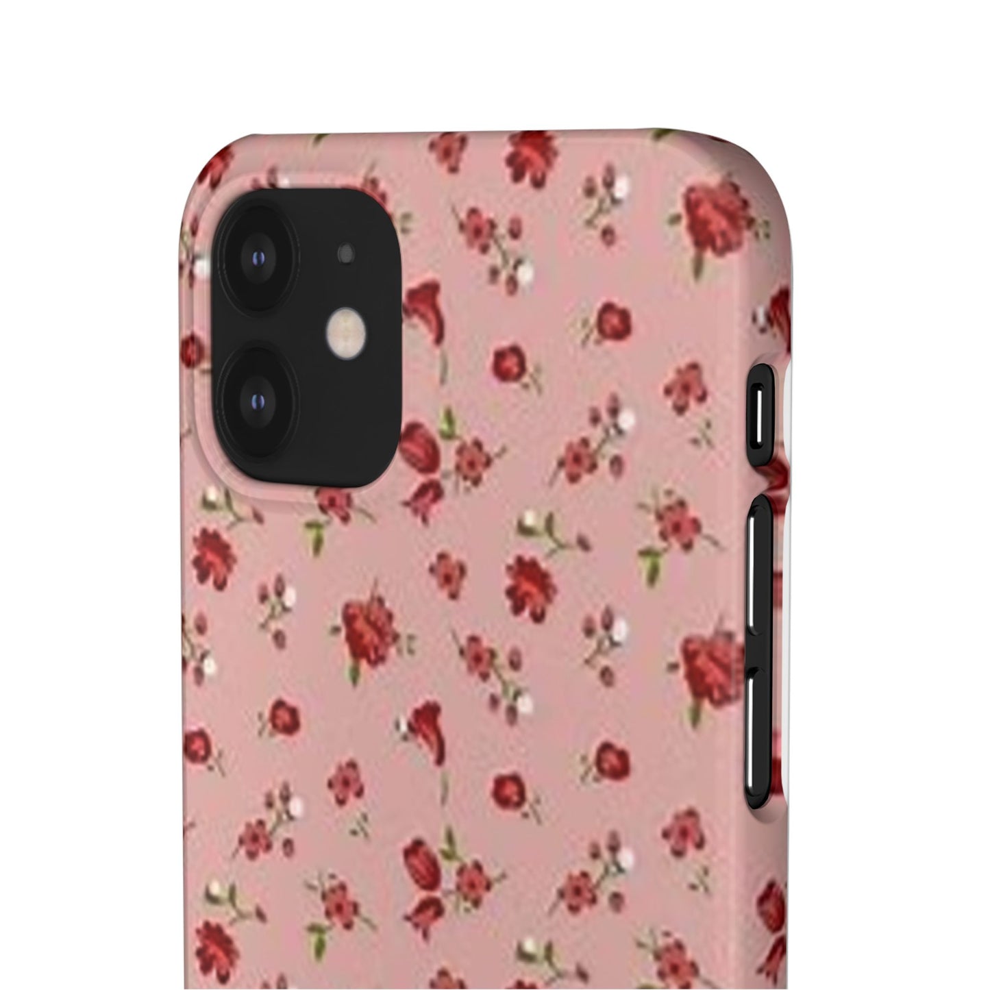 pink flower pattern phone case