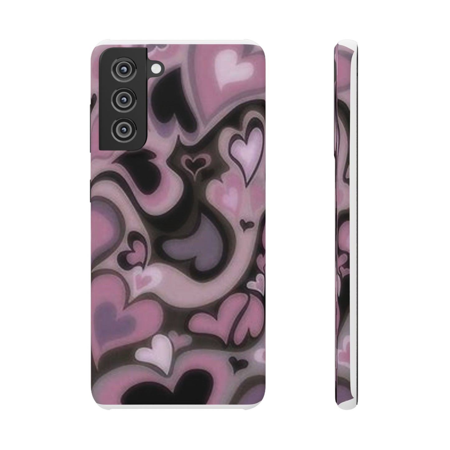 hearts pattern phone case