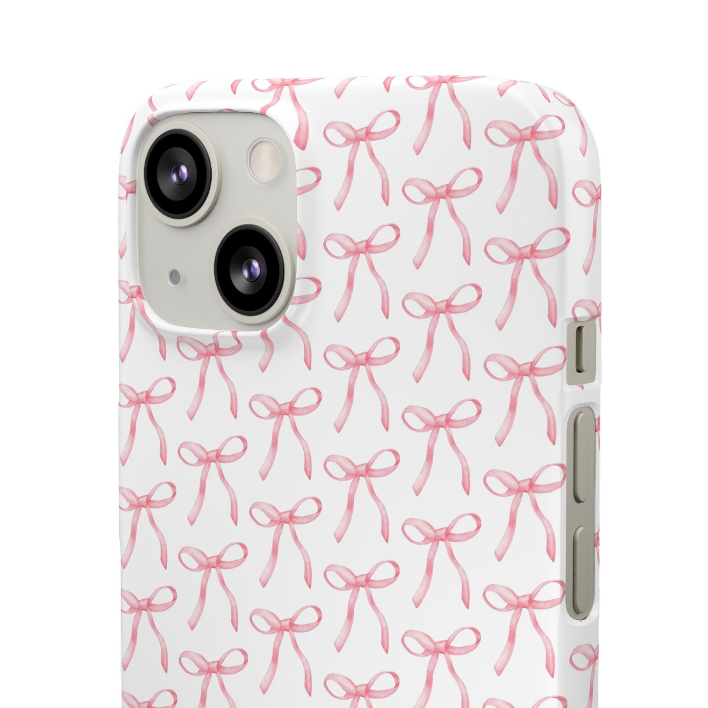 pink bow pattern phone case