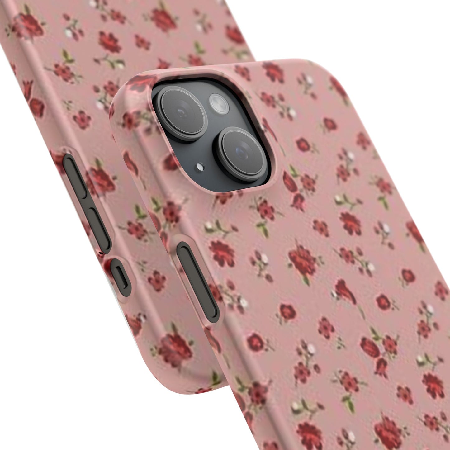 pink flower pattern phone case