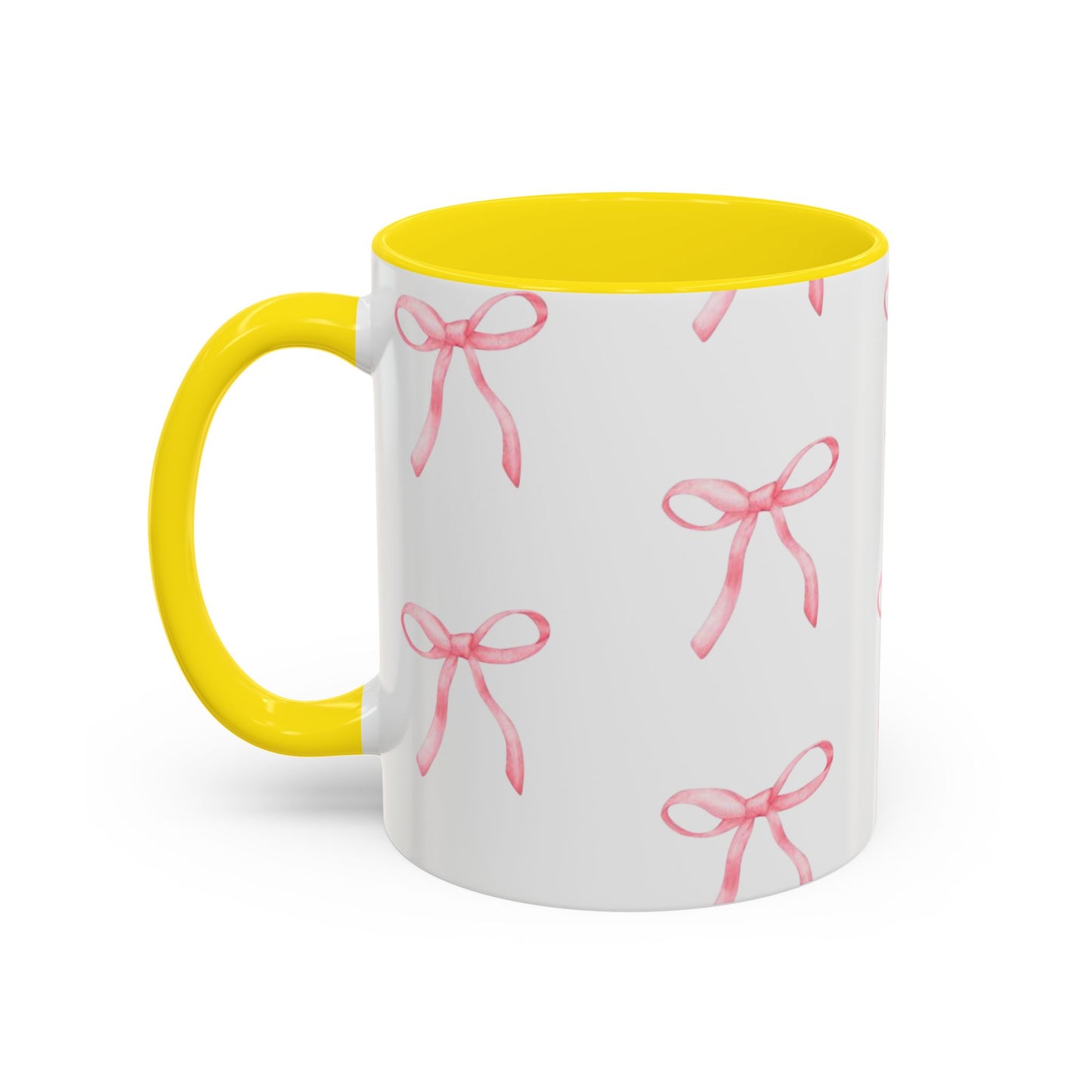 pink bow Accent Coffee Mug (11, 15oz)