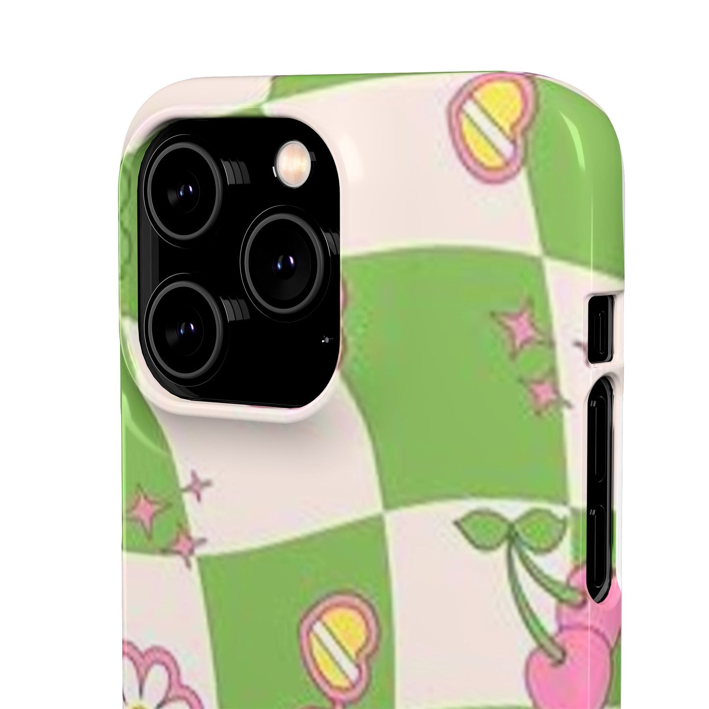 green indie pattern phone case