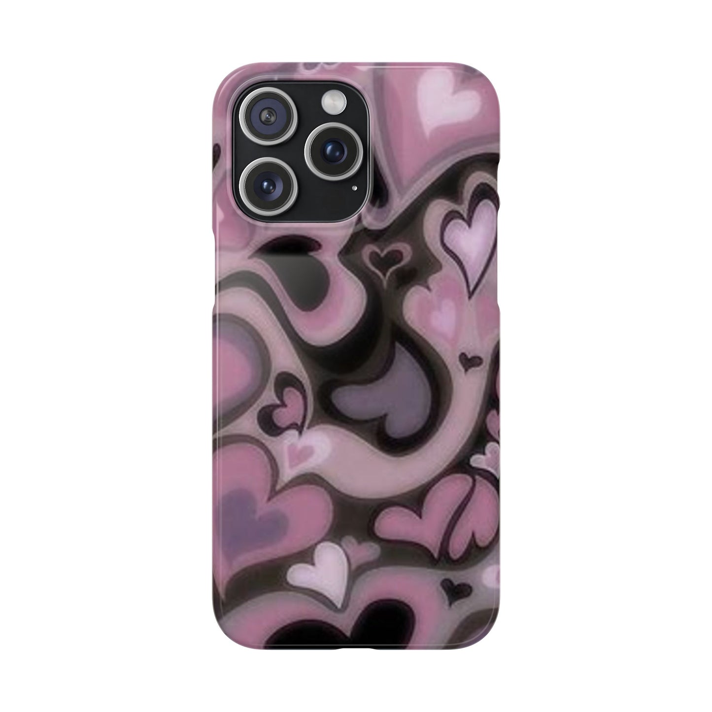 hearts pattern phone case