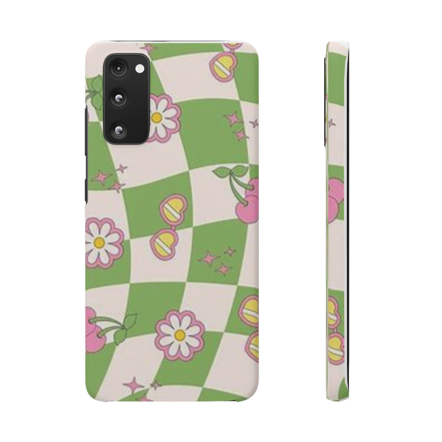 green indie pattern phone case